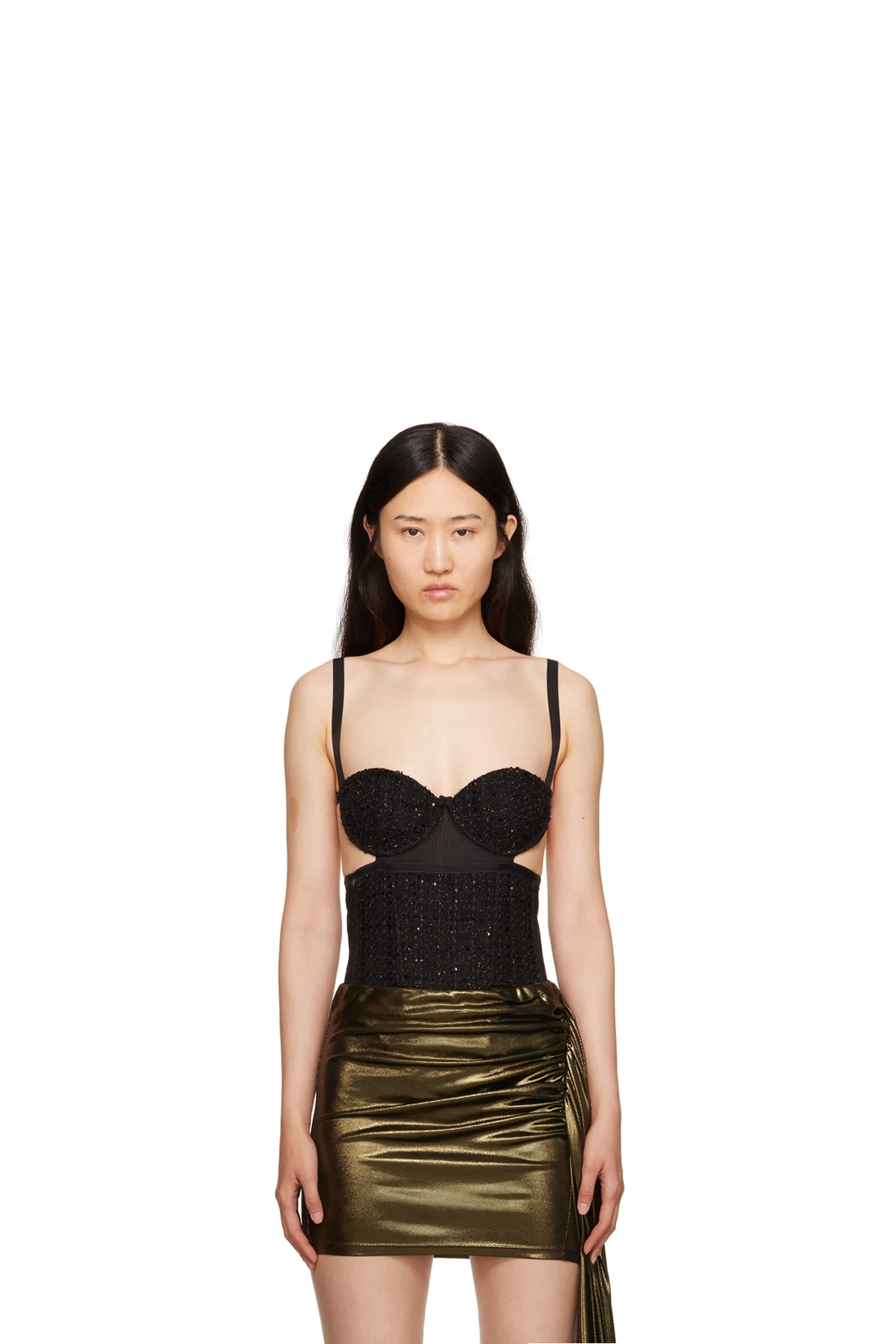 Black Sequin Bodysuit