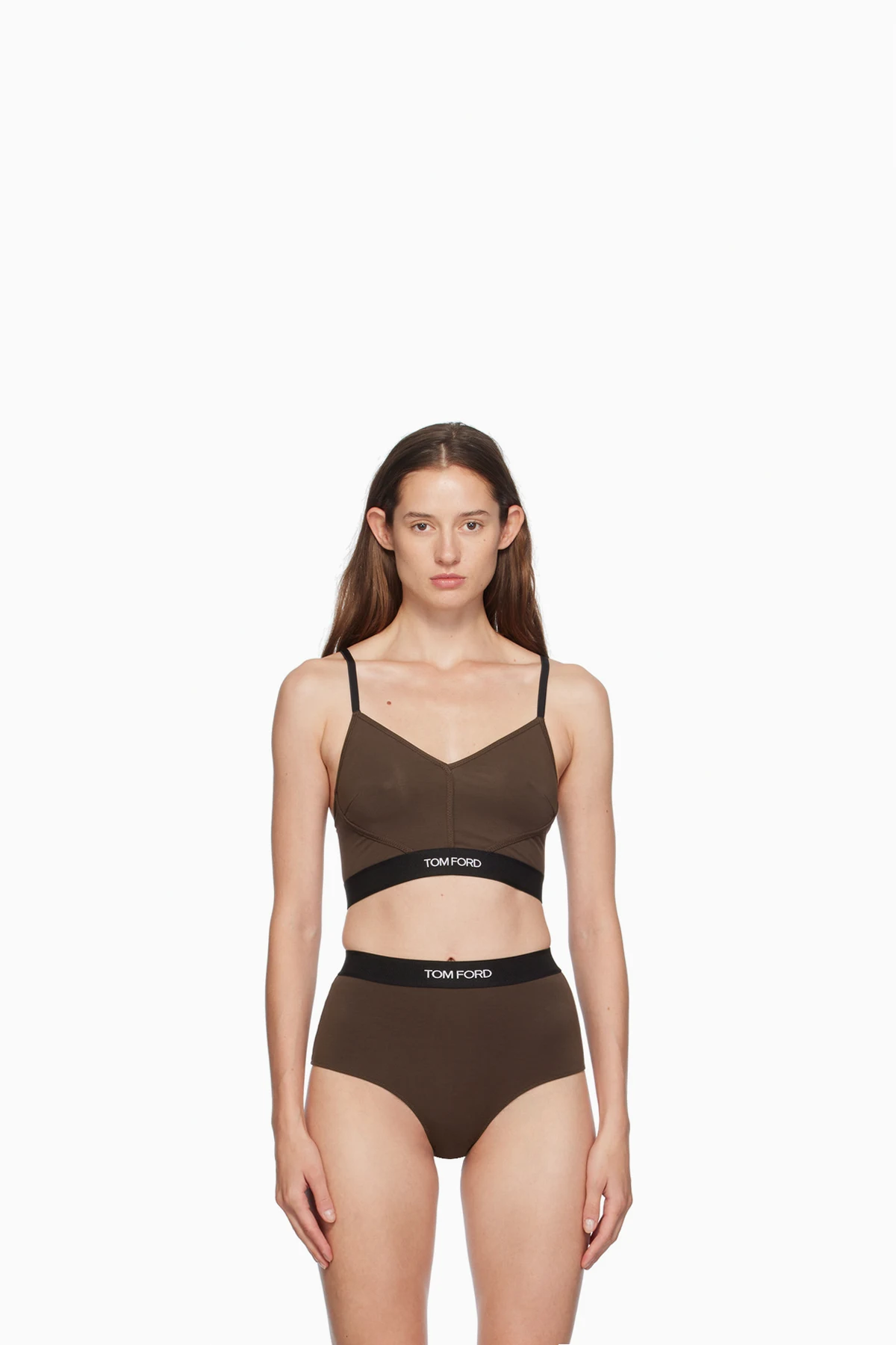 Brown Modal Signature Bralette