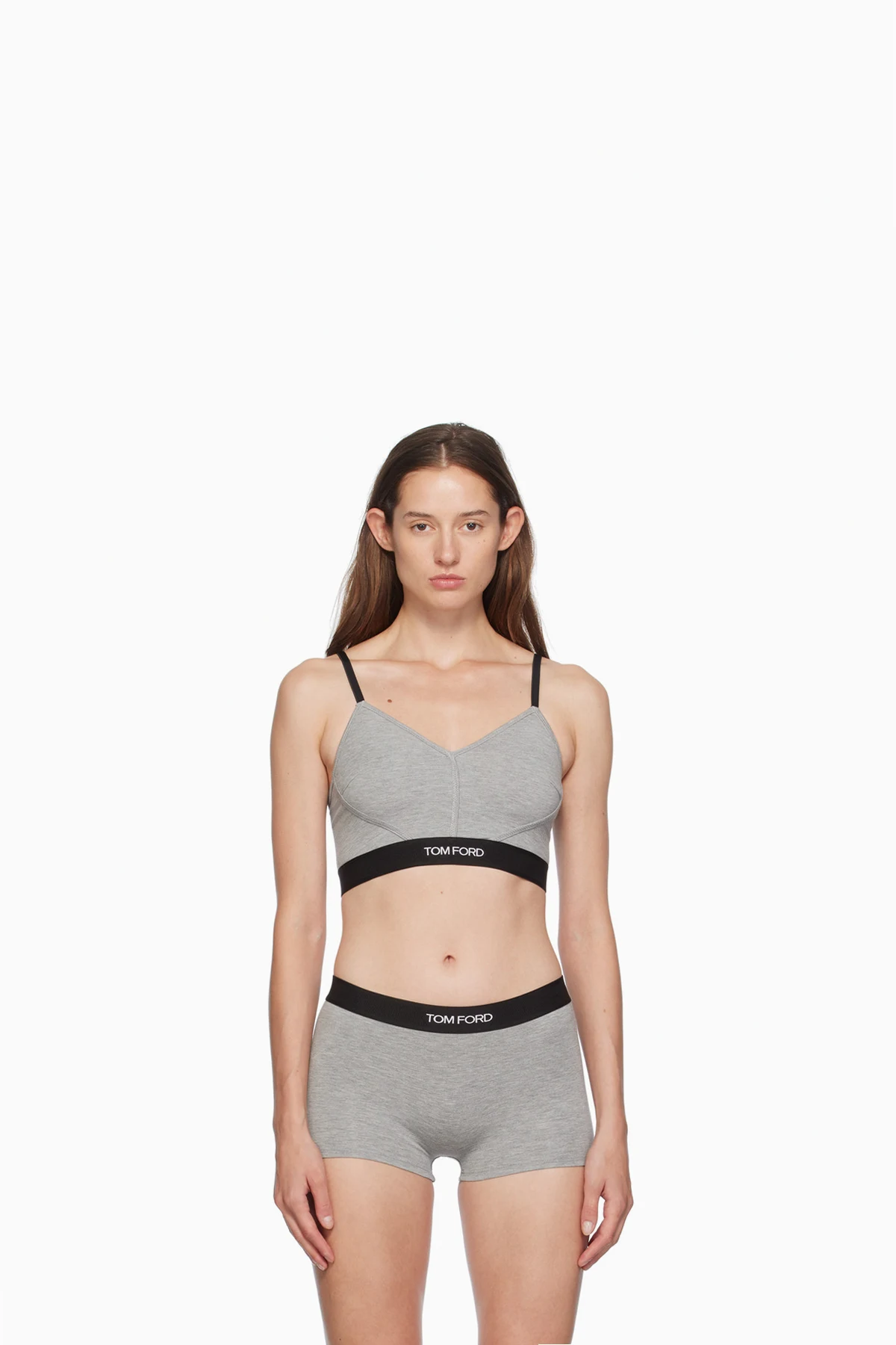Gray Signature V-Neck Bralette