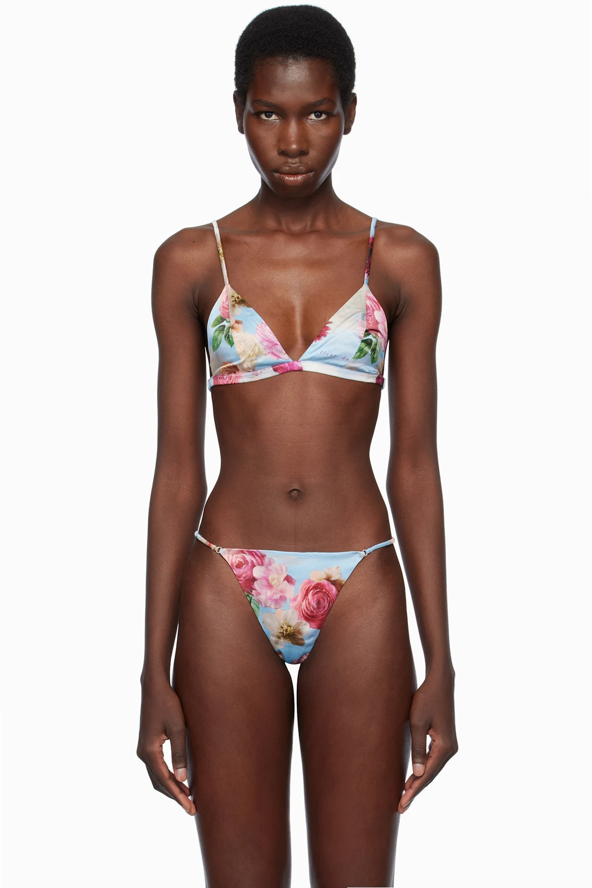 Blue Luxe Triangle Bra