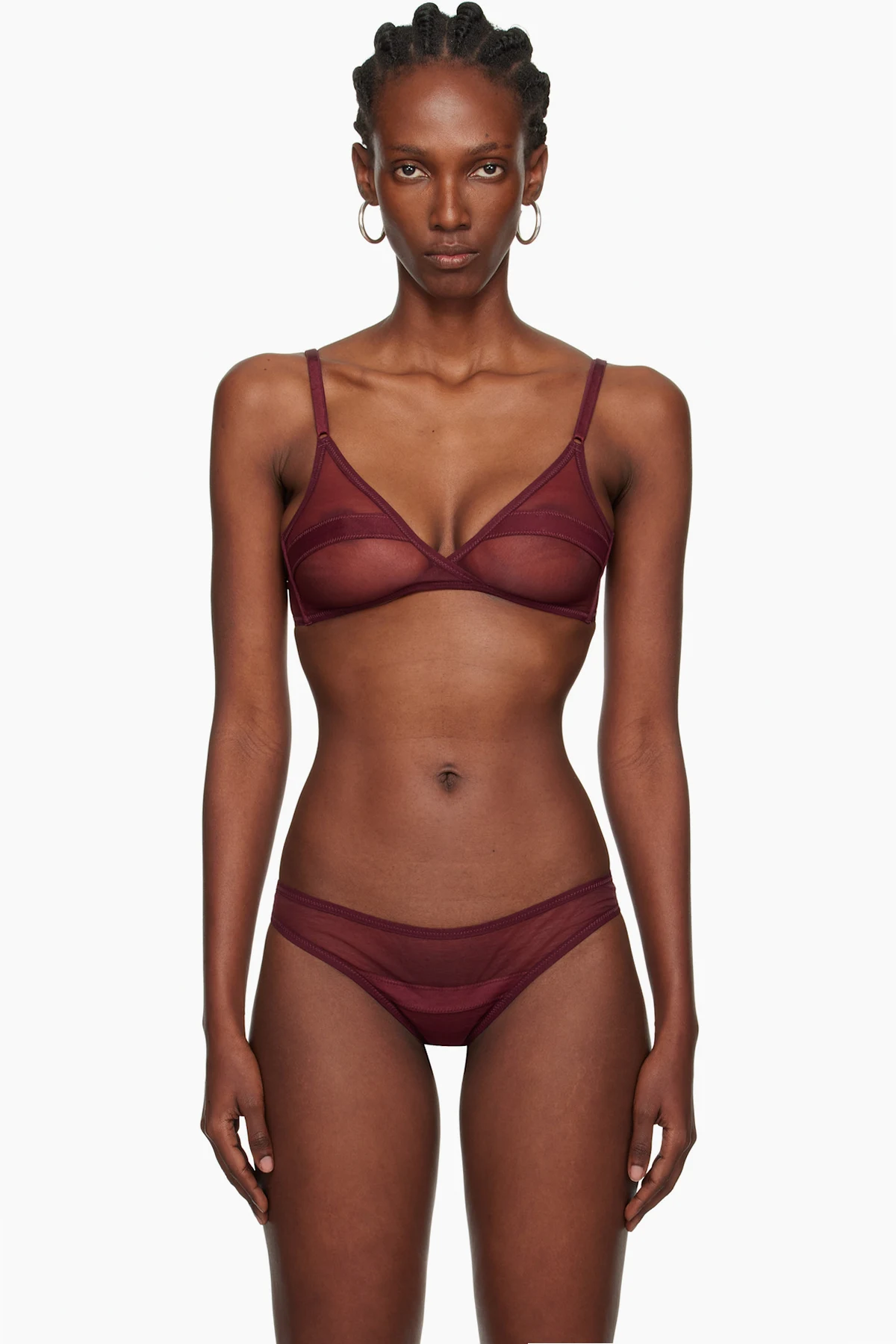 Burgundy Serena Soft Bra