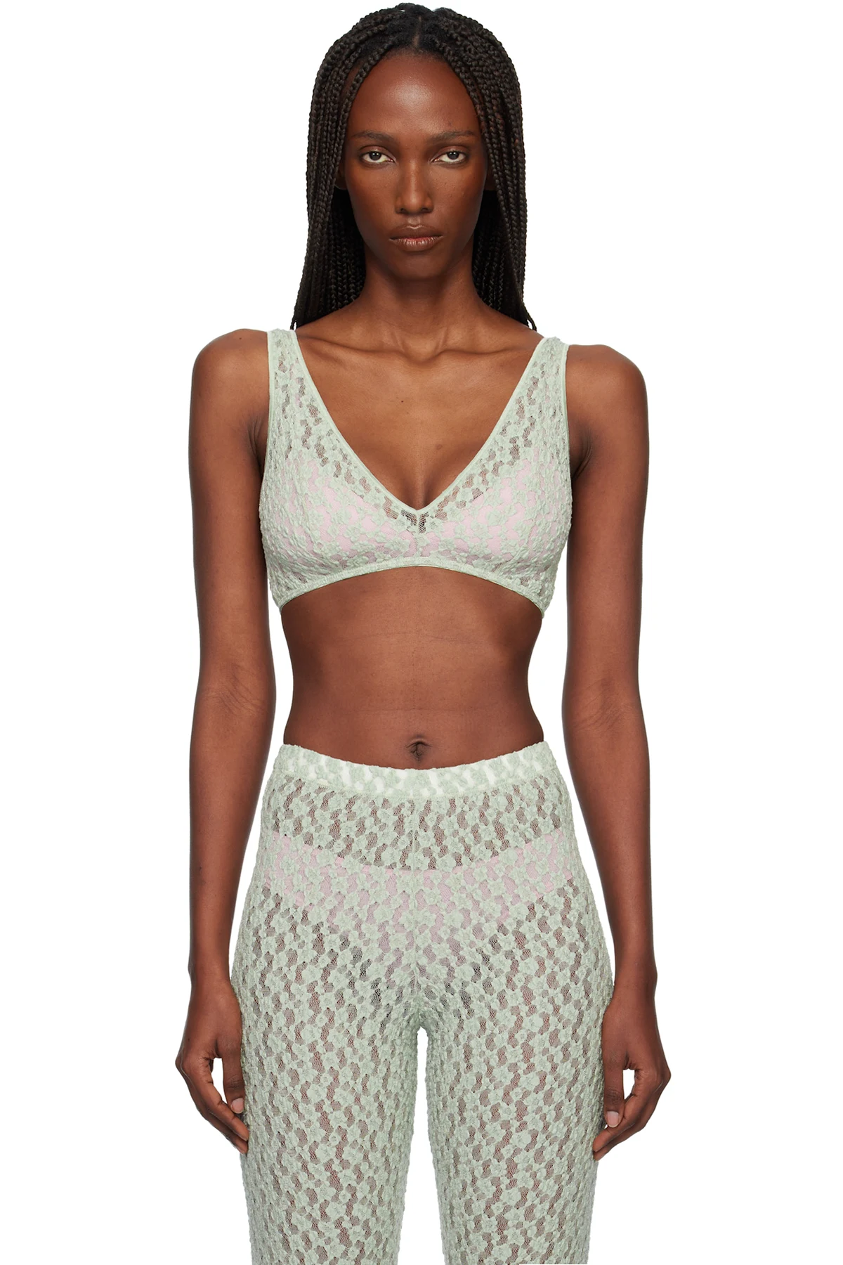 Green Crescent Bralette