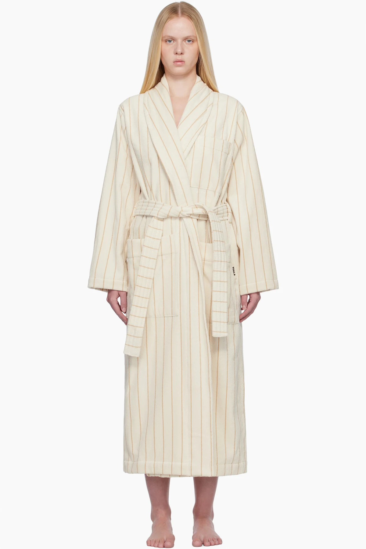 Beige Terry Classic Bathrobe