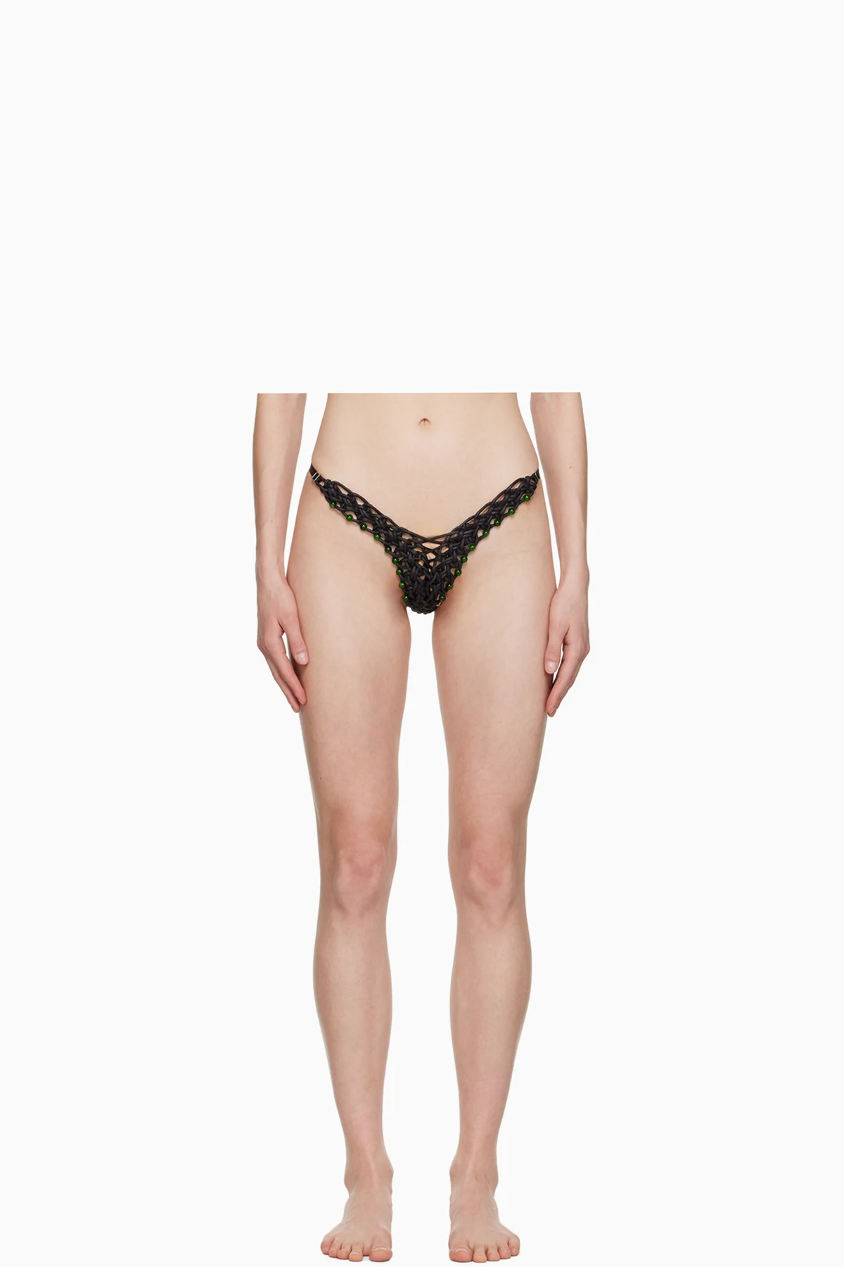 SSENSE Exclusive Black Thong