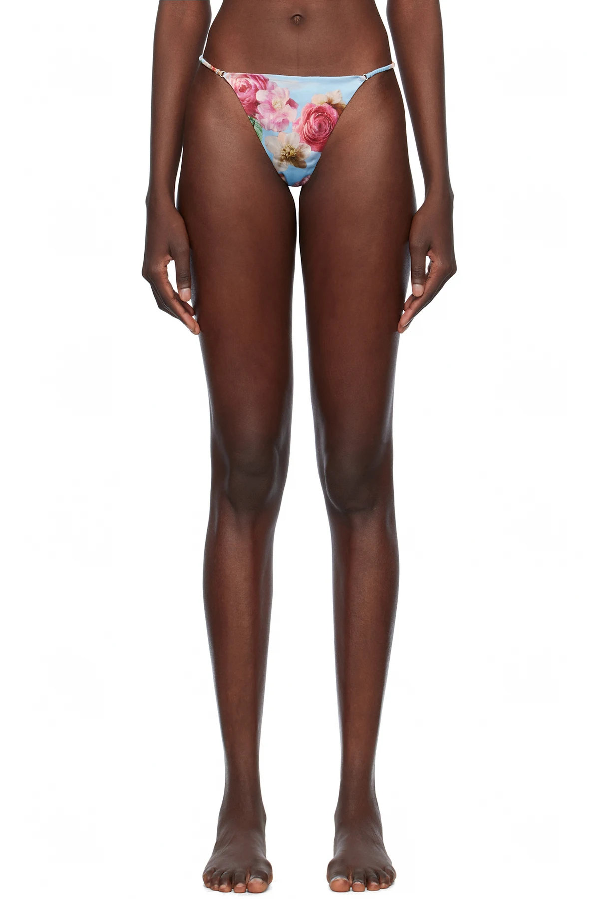 Blue Luxe V-String Thong