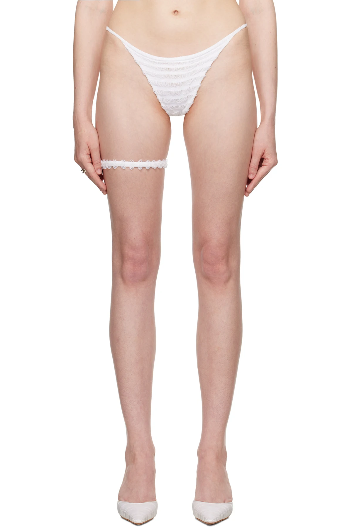 SSENSE Exclusive Bridal Capsule Fleur String Thong
