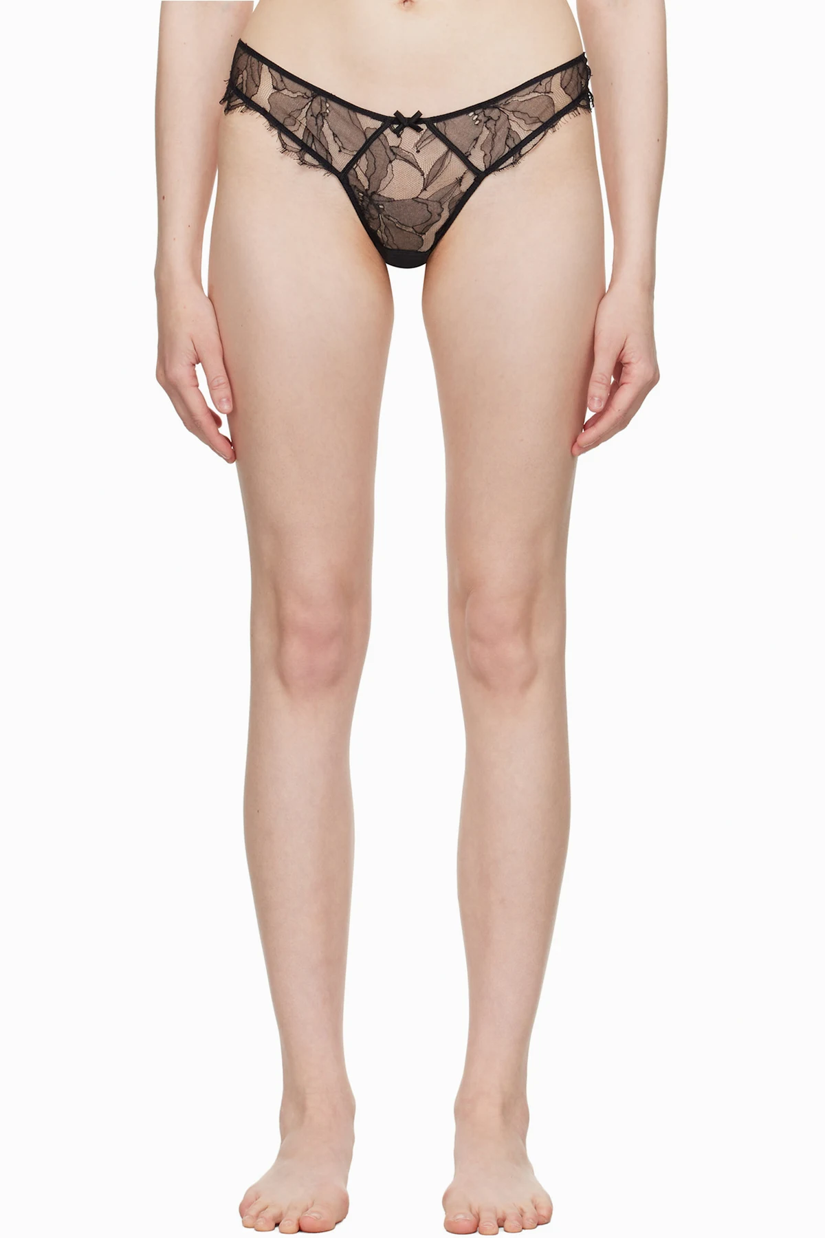 Black Sophia Lace Thong