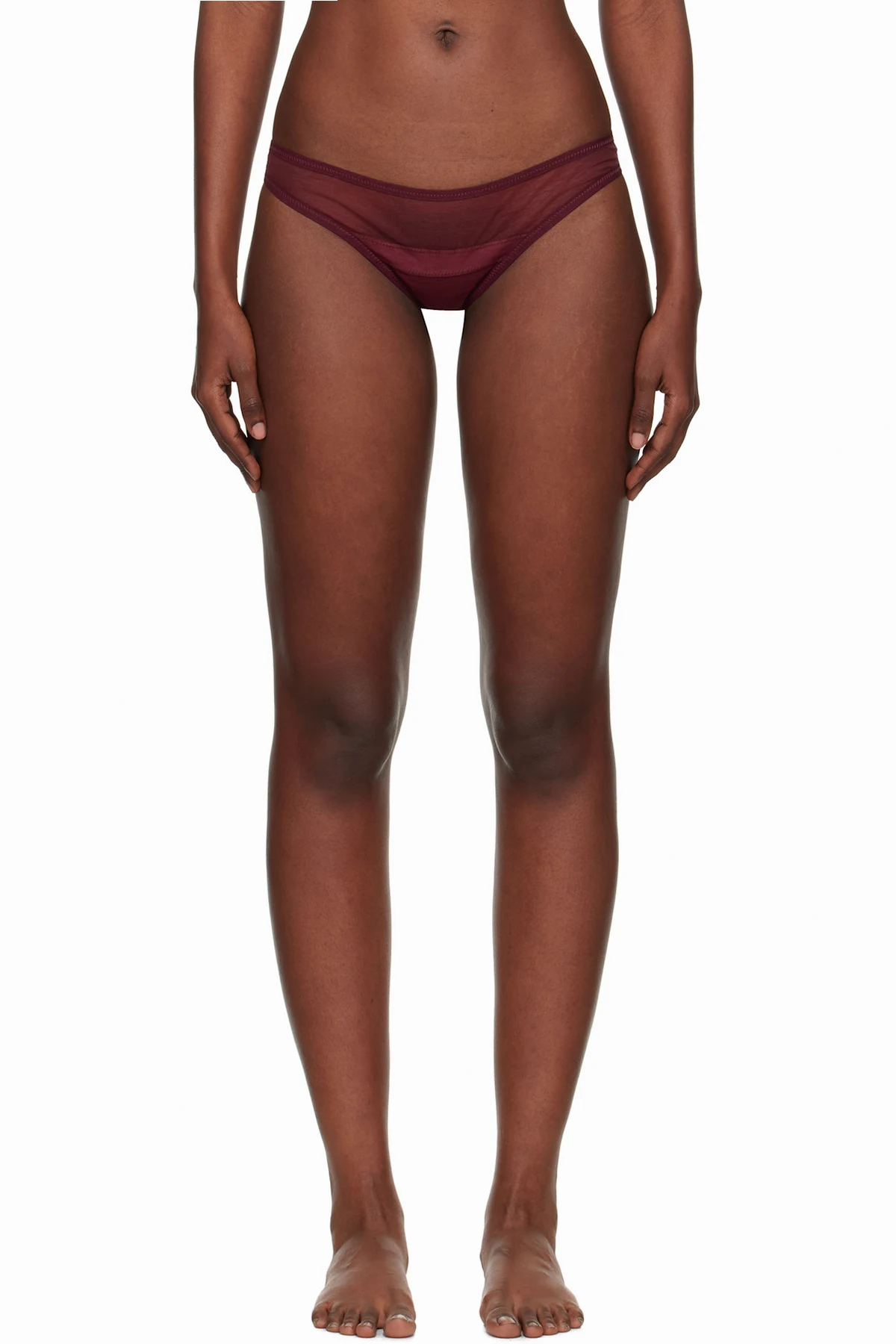 Burgundy Serena Thong