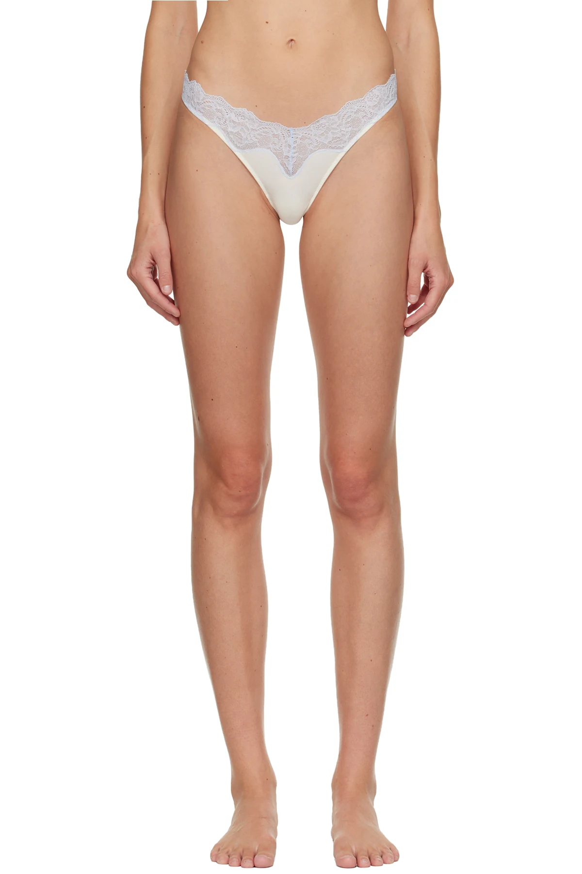 Off-White & Blue Lacie Thong