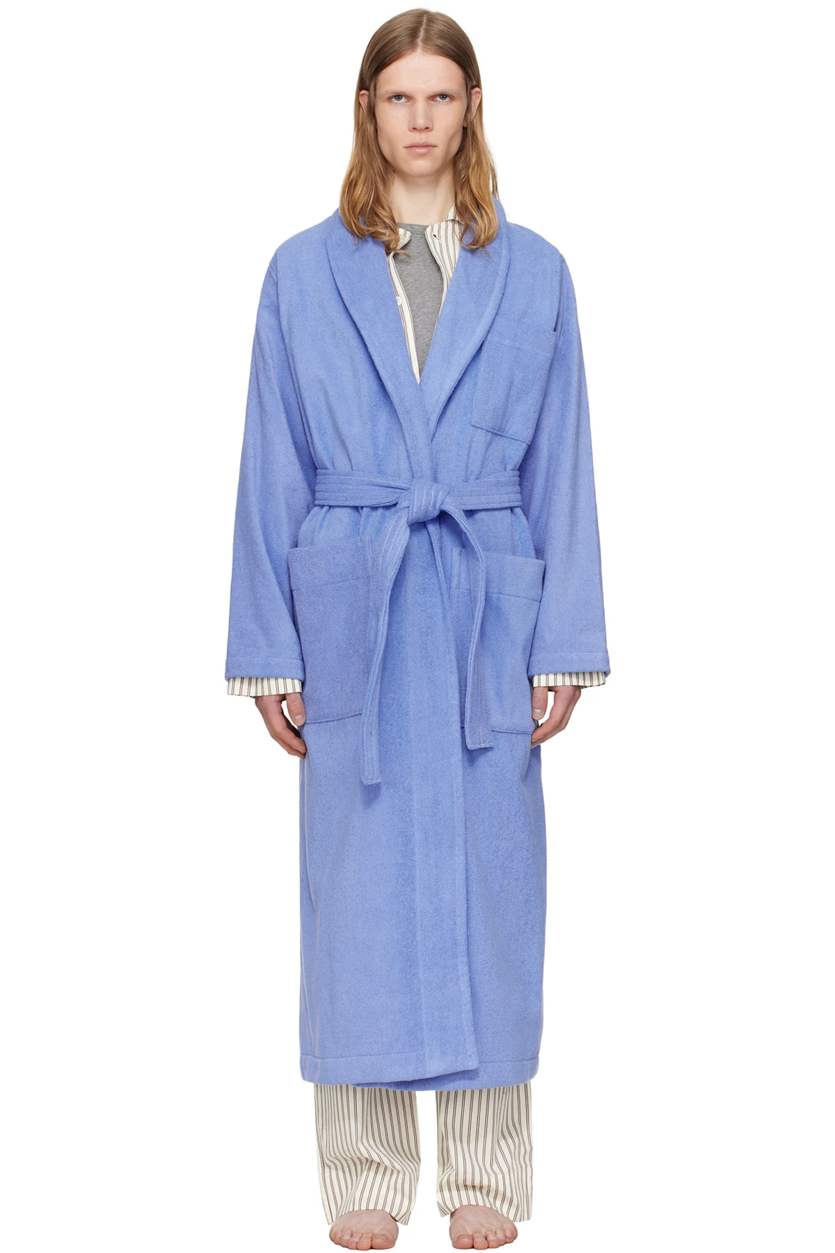 Navy Terry Classic Bathrobe