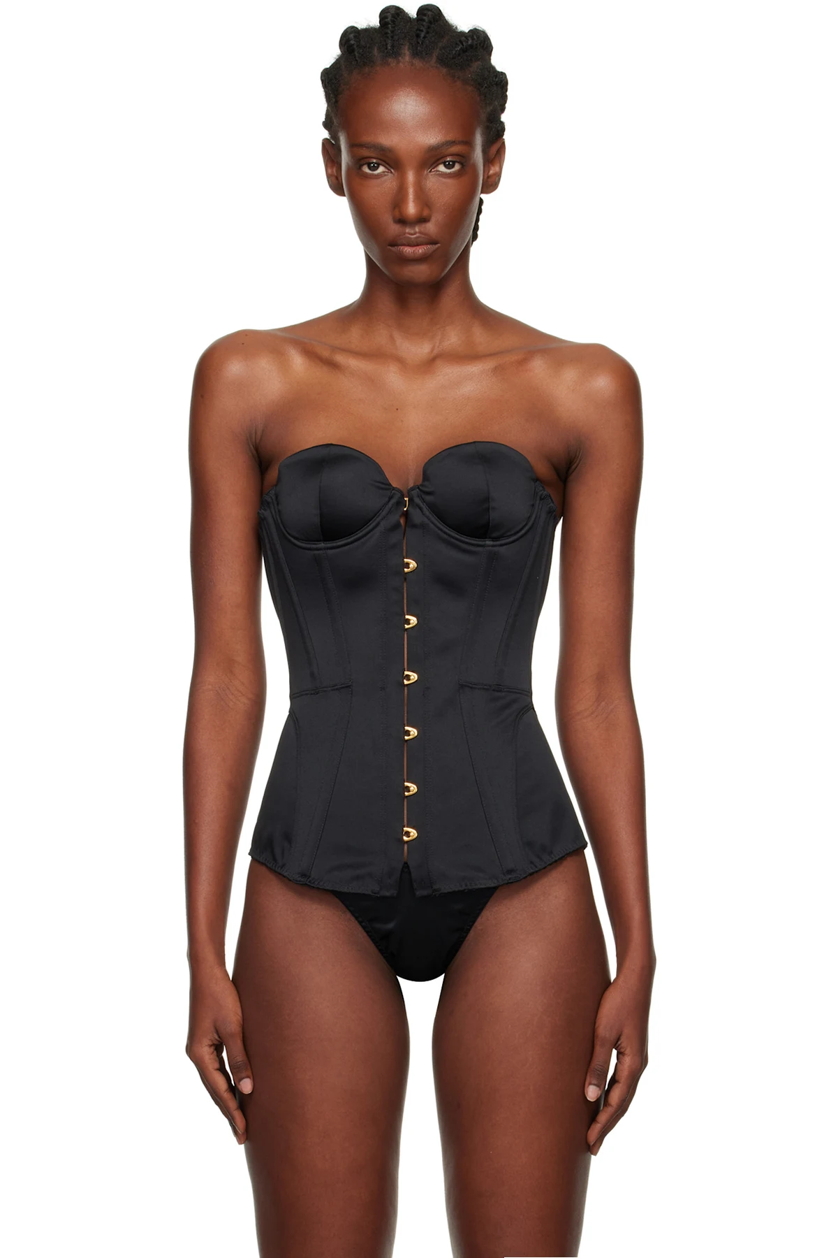 Black Mercy Satin Corset