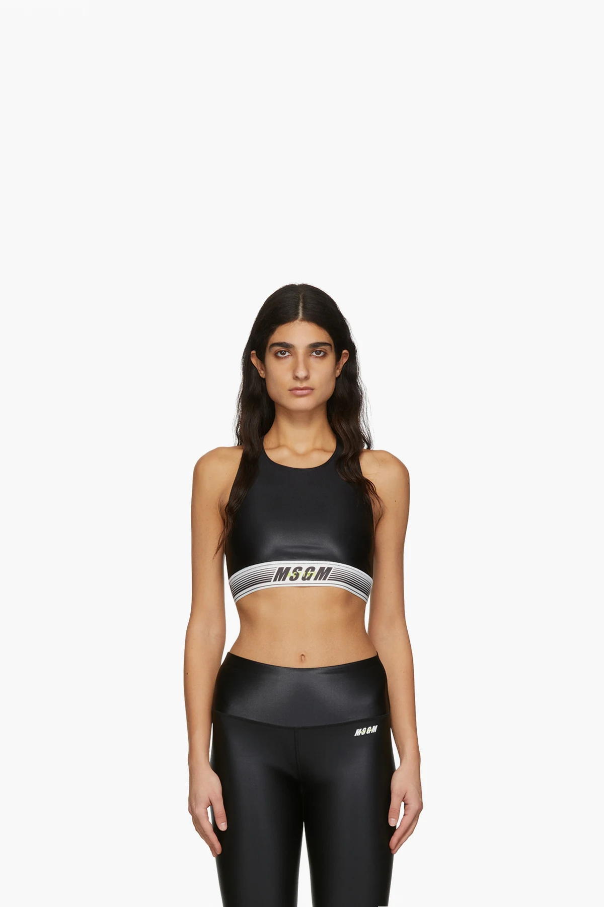 Black Nylon Sports Bra