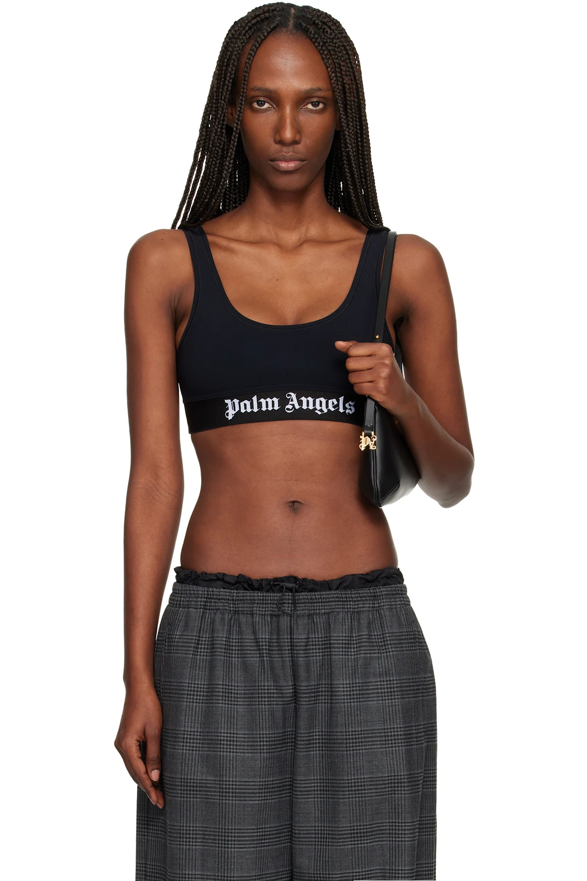 Black Classic Logo Sport Bra