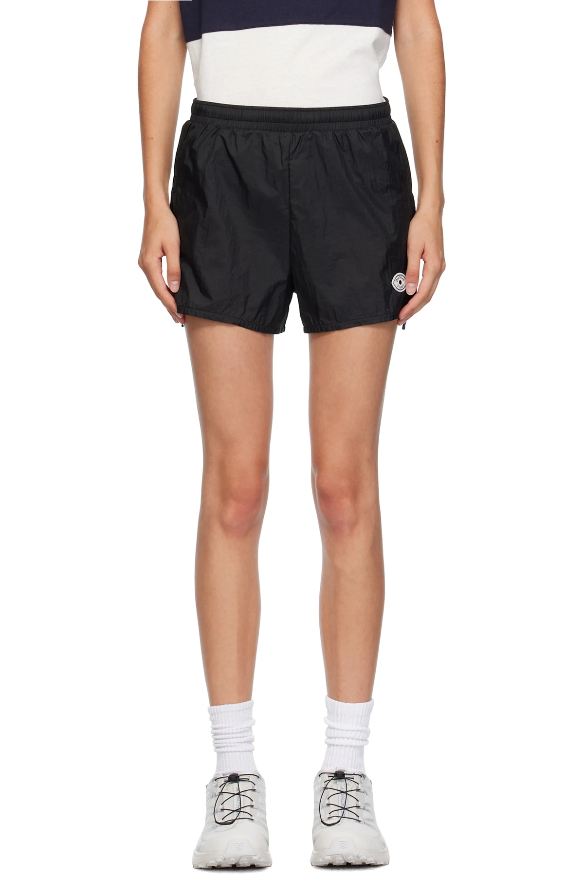 Black Ultralight Zipped Hiking Sport Shorts