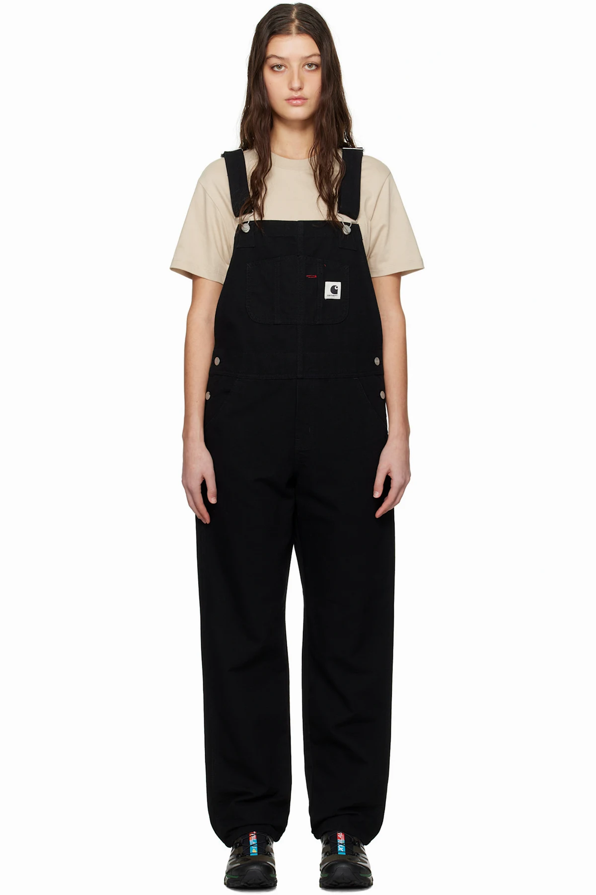 Black Bib Straight Overalls