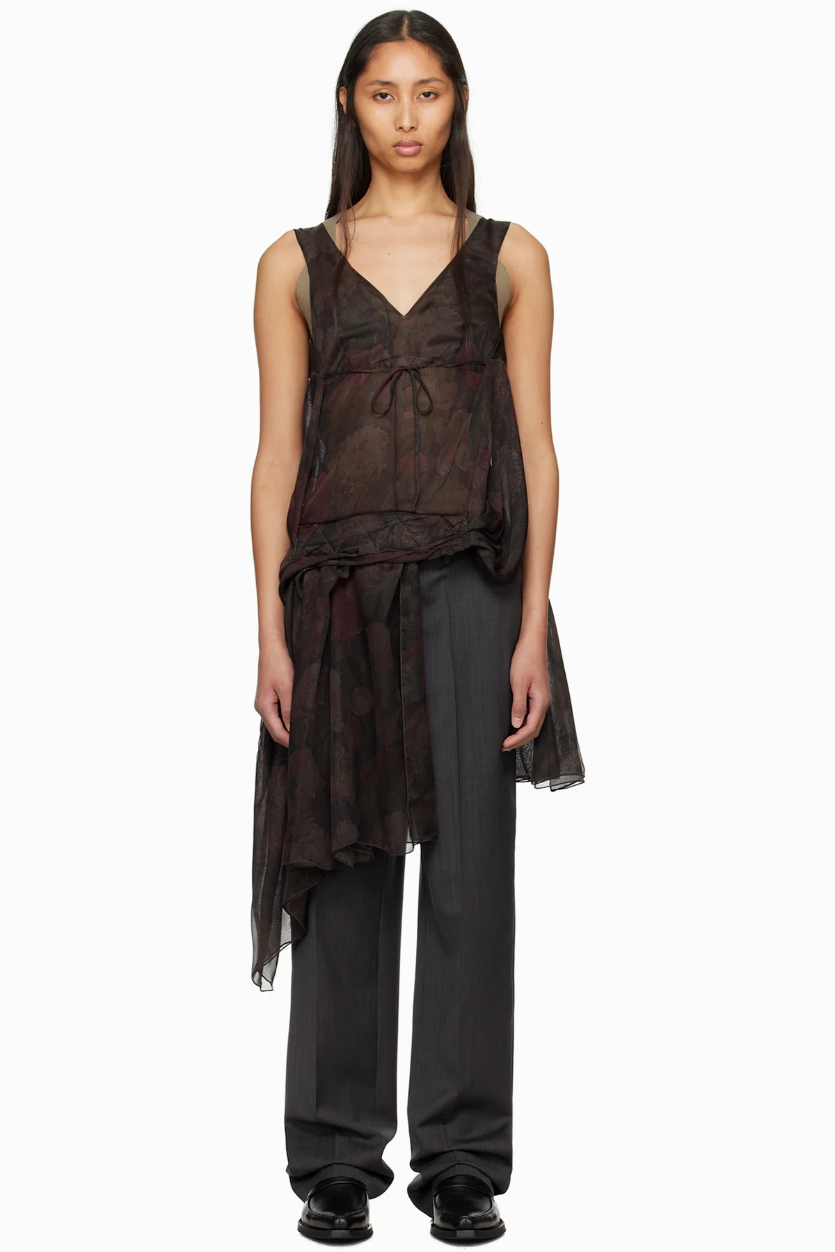 Gray Cesira Trousers & Top Set