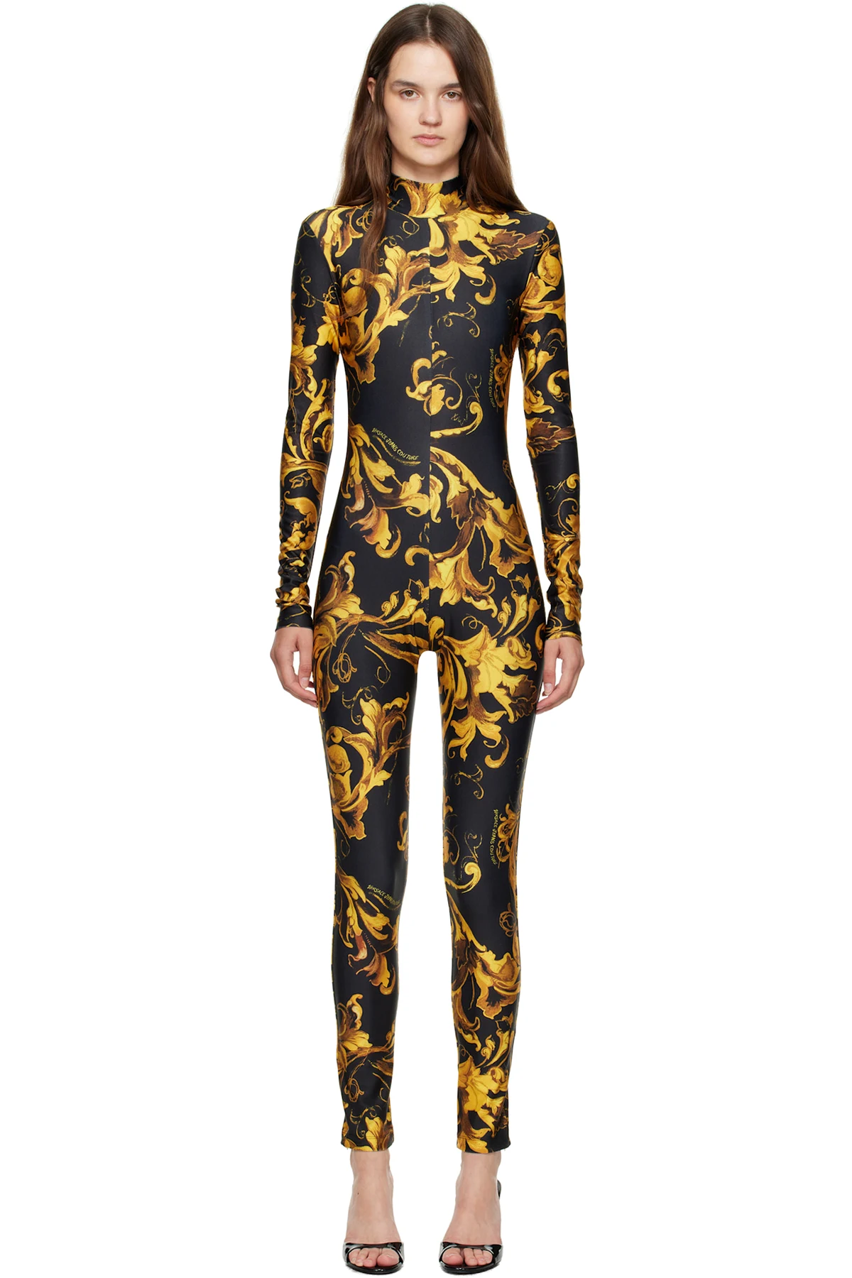 Black & Gold Barocco Porcelain Jumpsuit