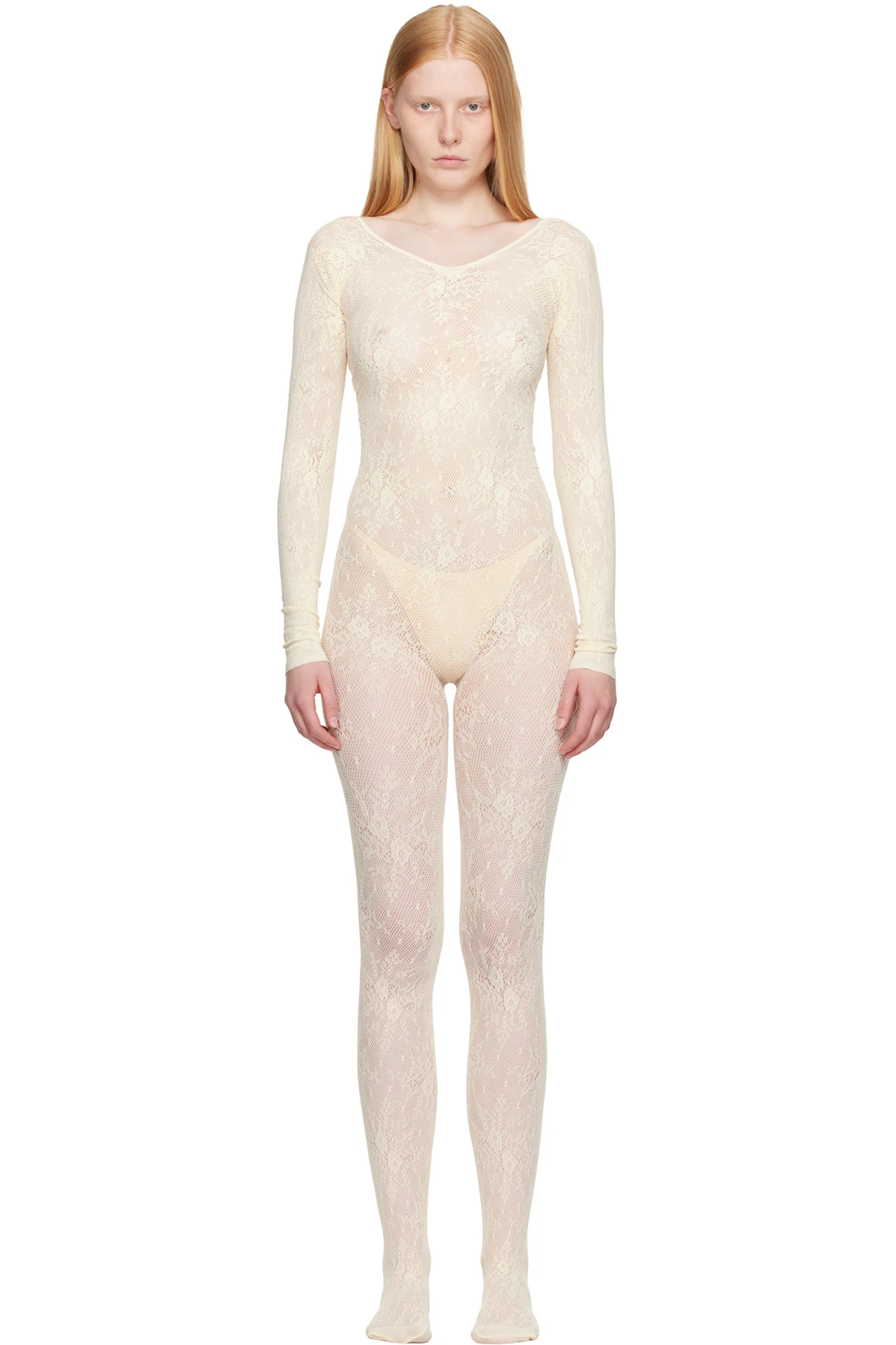 Off-White Rosa Lace Jumpsuit