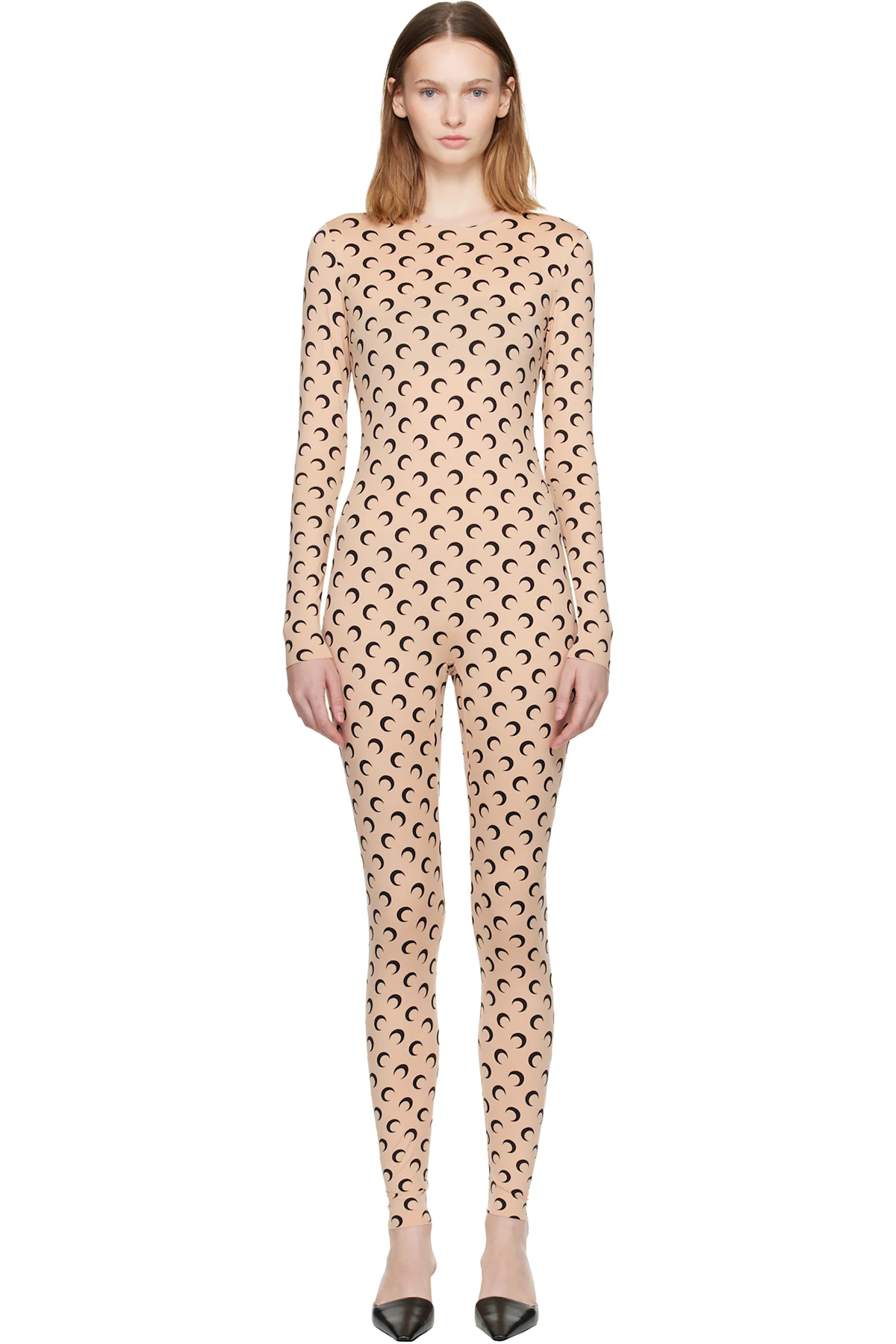 Tan Recycled Jersey Moon Catsuit