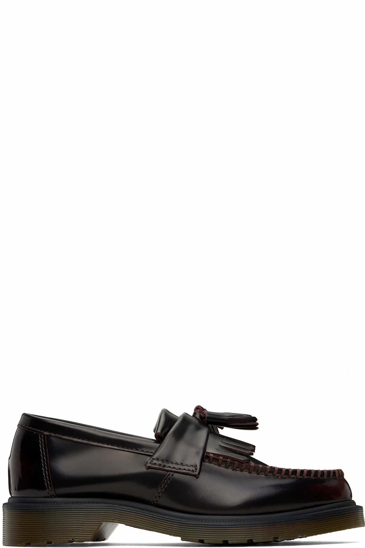 Burgundy Adrian Arcadia Leather Tassel Loafers