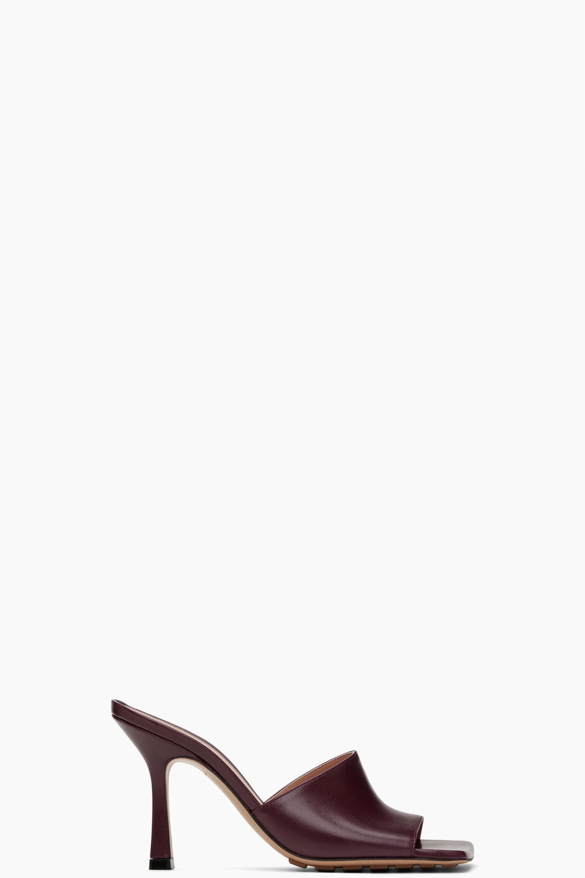 Red Stretch Heeled Mule