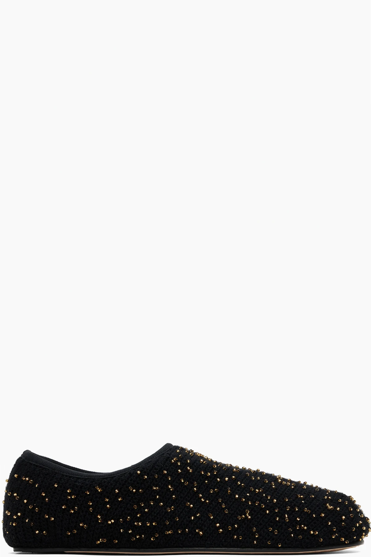 Black Aris Knit Ballerina Flats