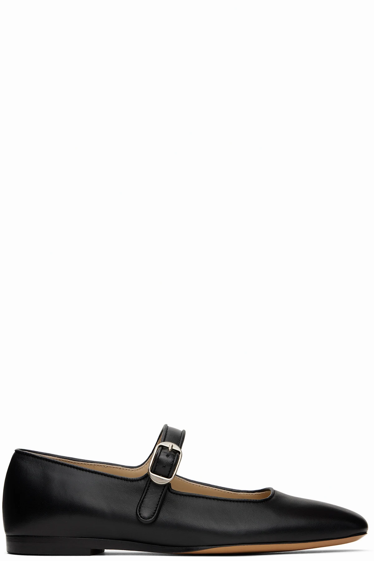 Black Mary-Jane Ballerina Flats