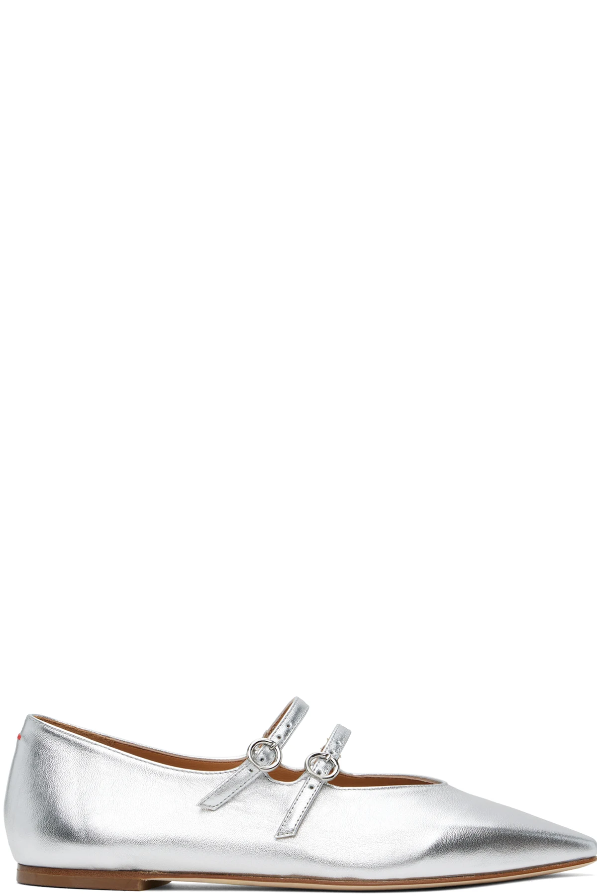 Silver Franny Ballerina Flats