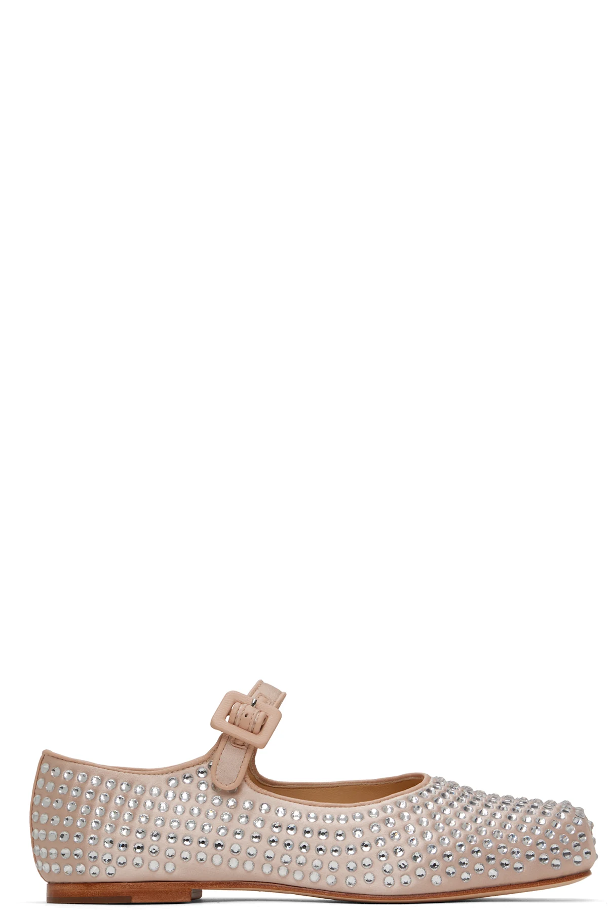 Pink Mary Jane Pointe Ballerina Flats