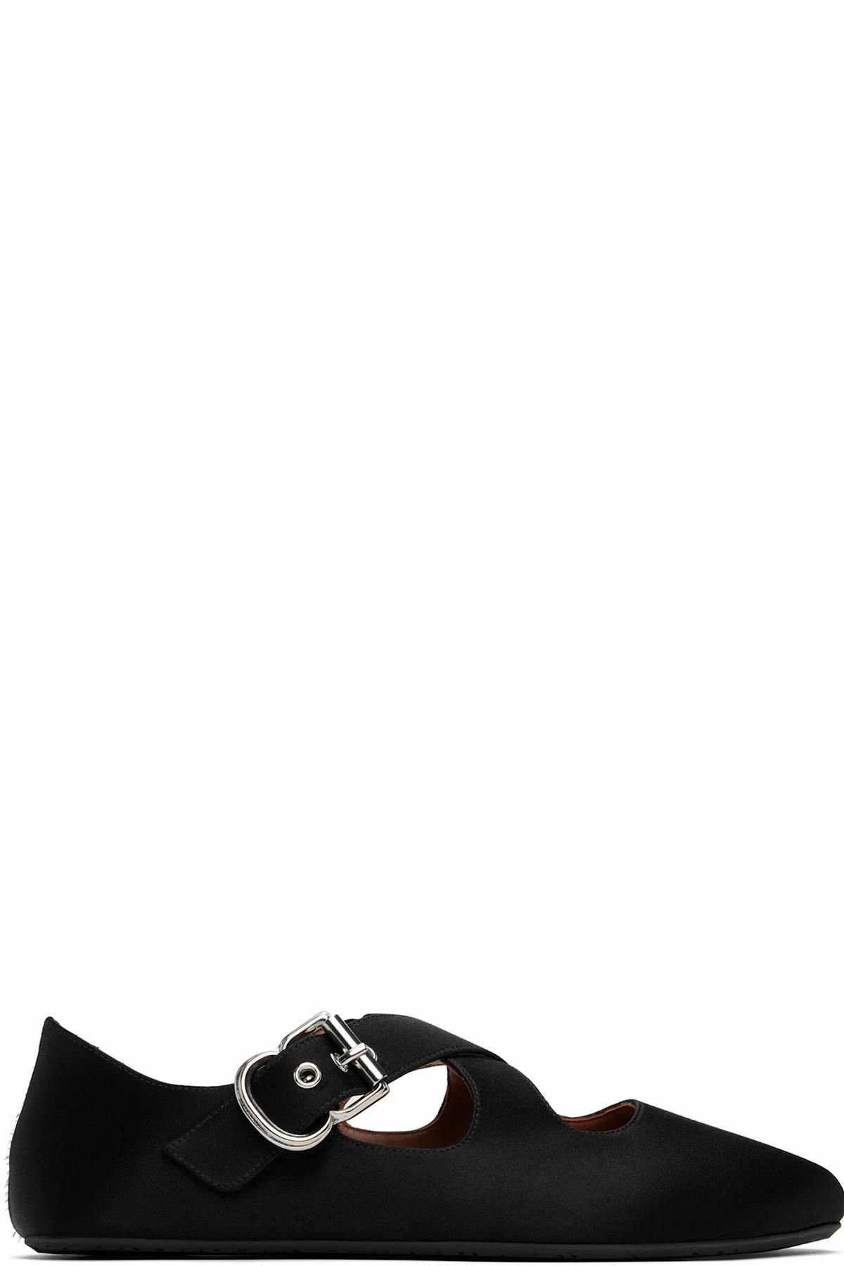Black Criss Cross Ballerina Flats