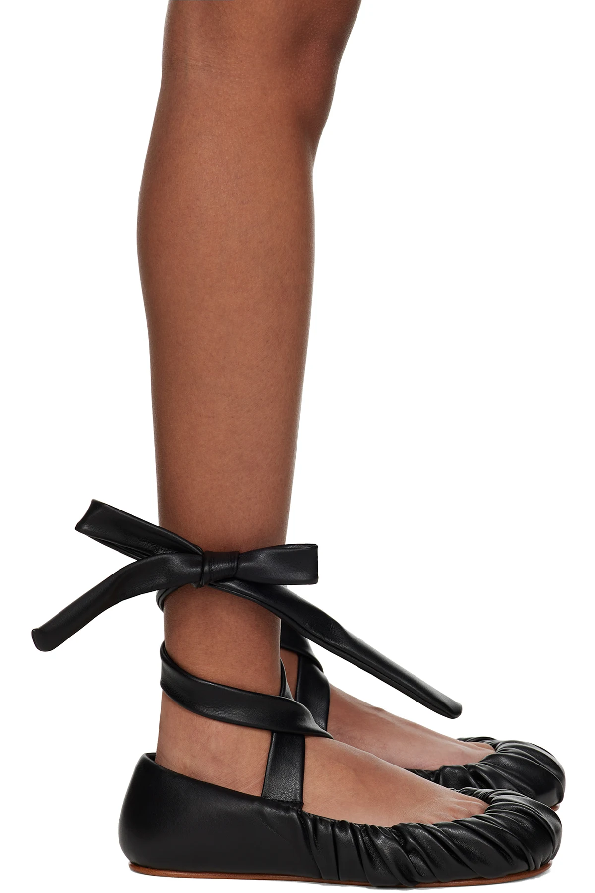 Black Padded Ballerina Flats