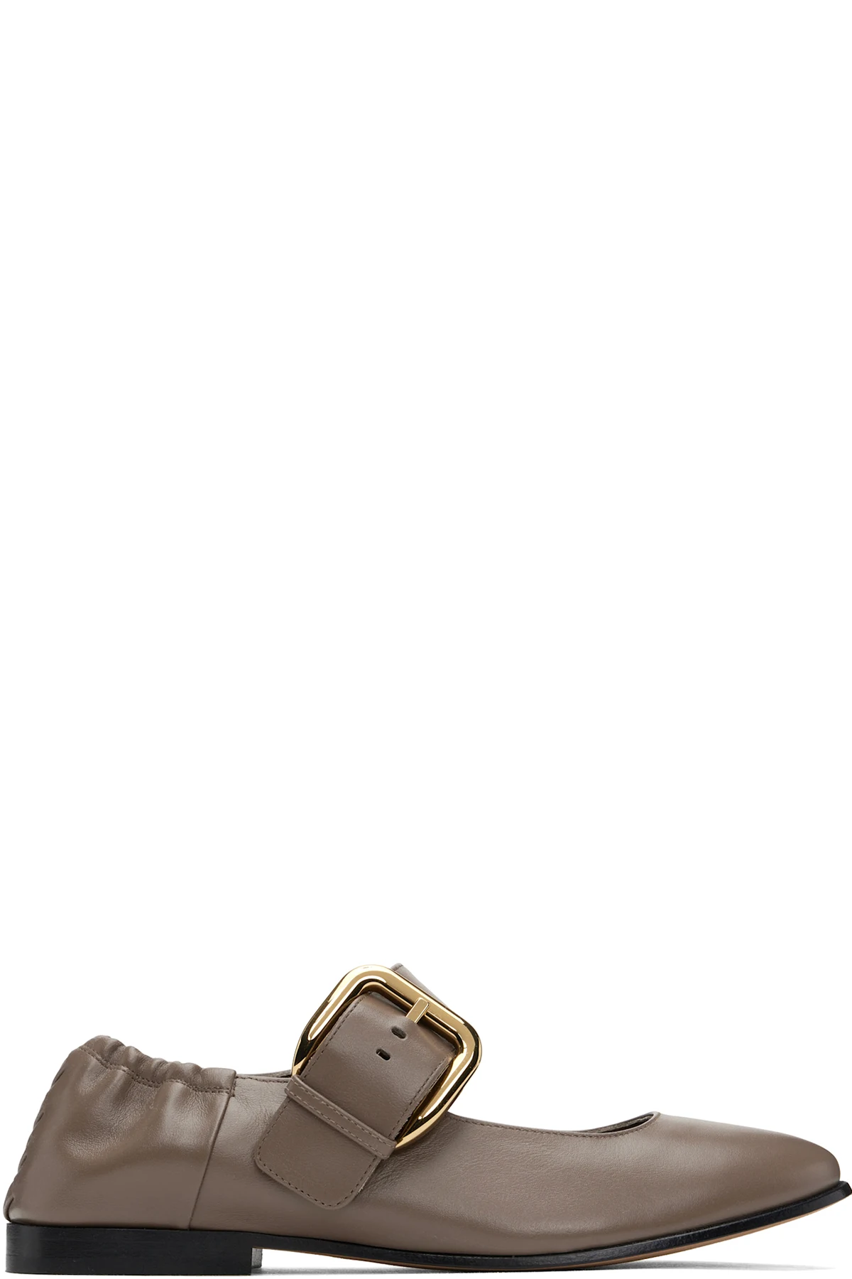 Taupe Astaire Mary-Jane Ballerina Flats