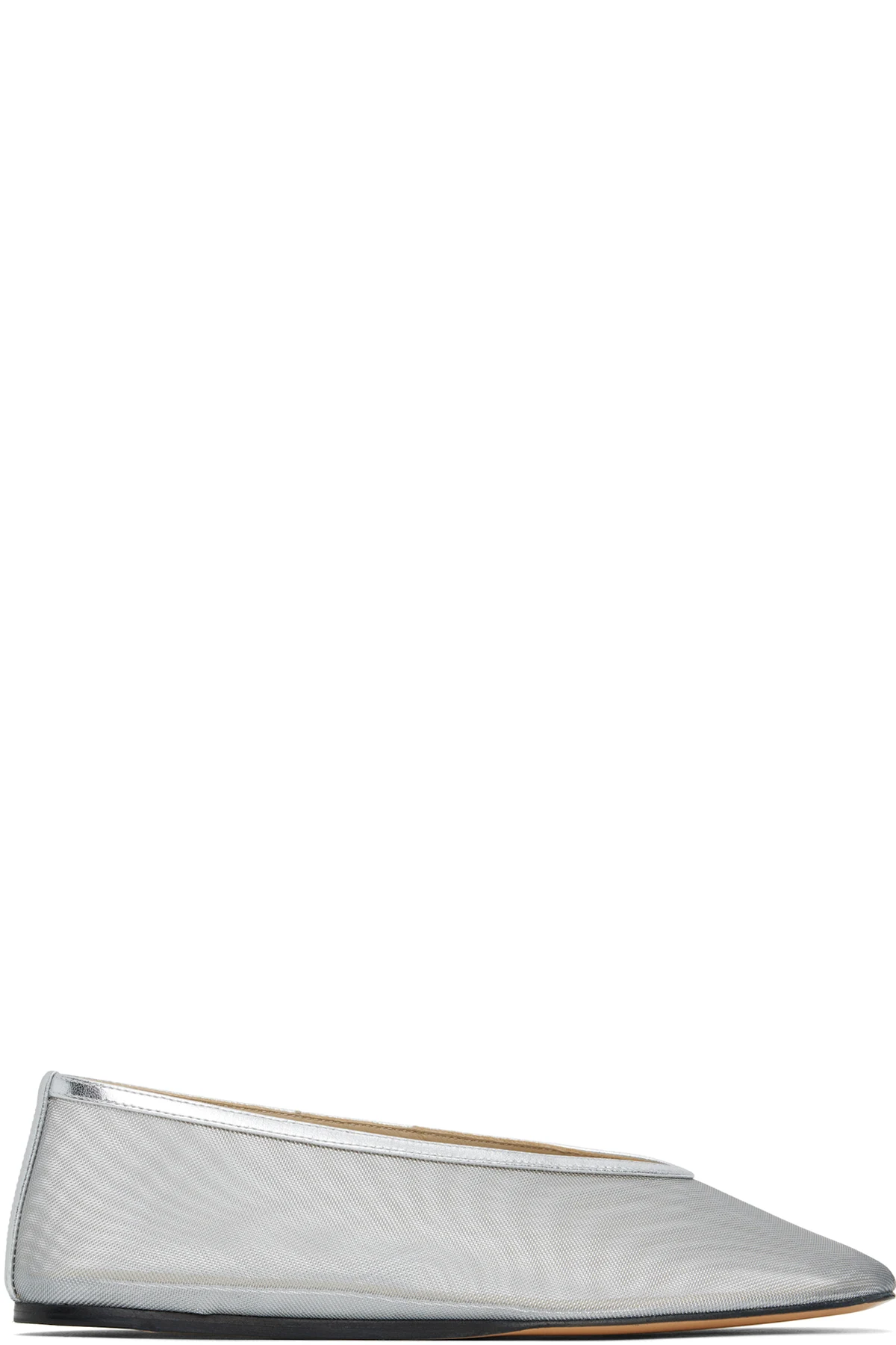 Silver Luna Ballerina Flats