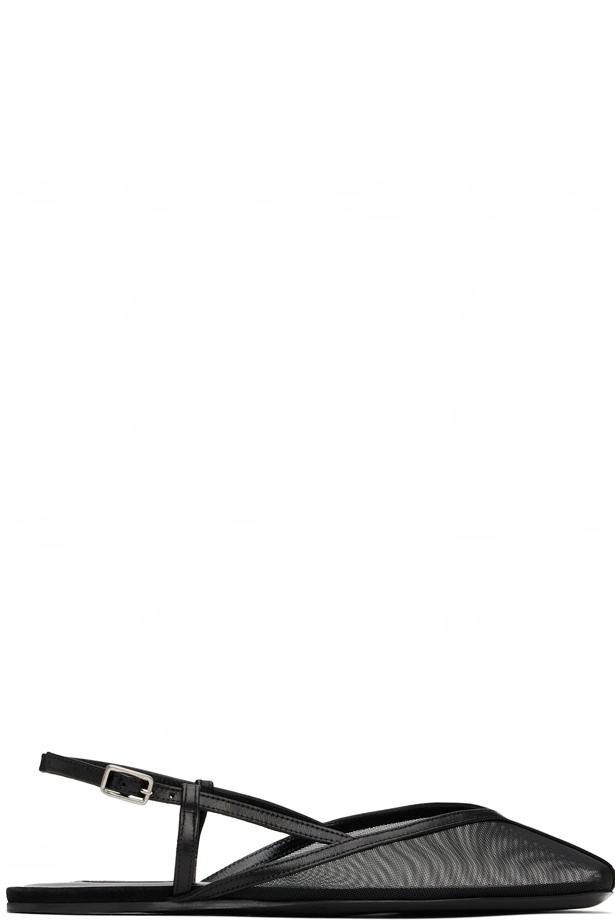 Black Slingback Ballerina Flats