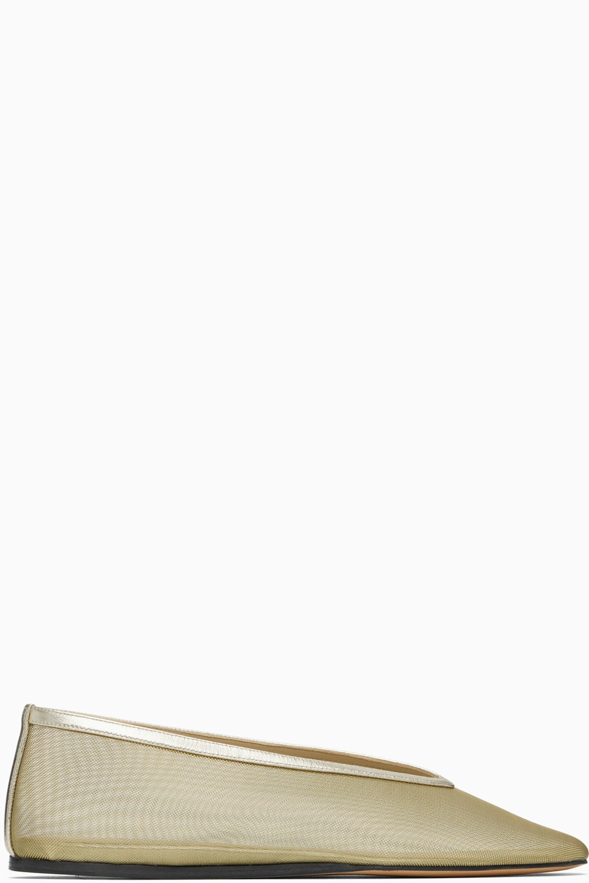 Gold Luna Ballerina Flats