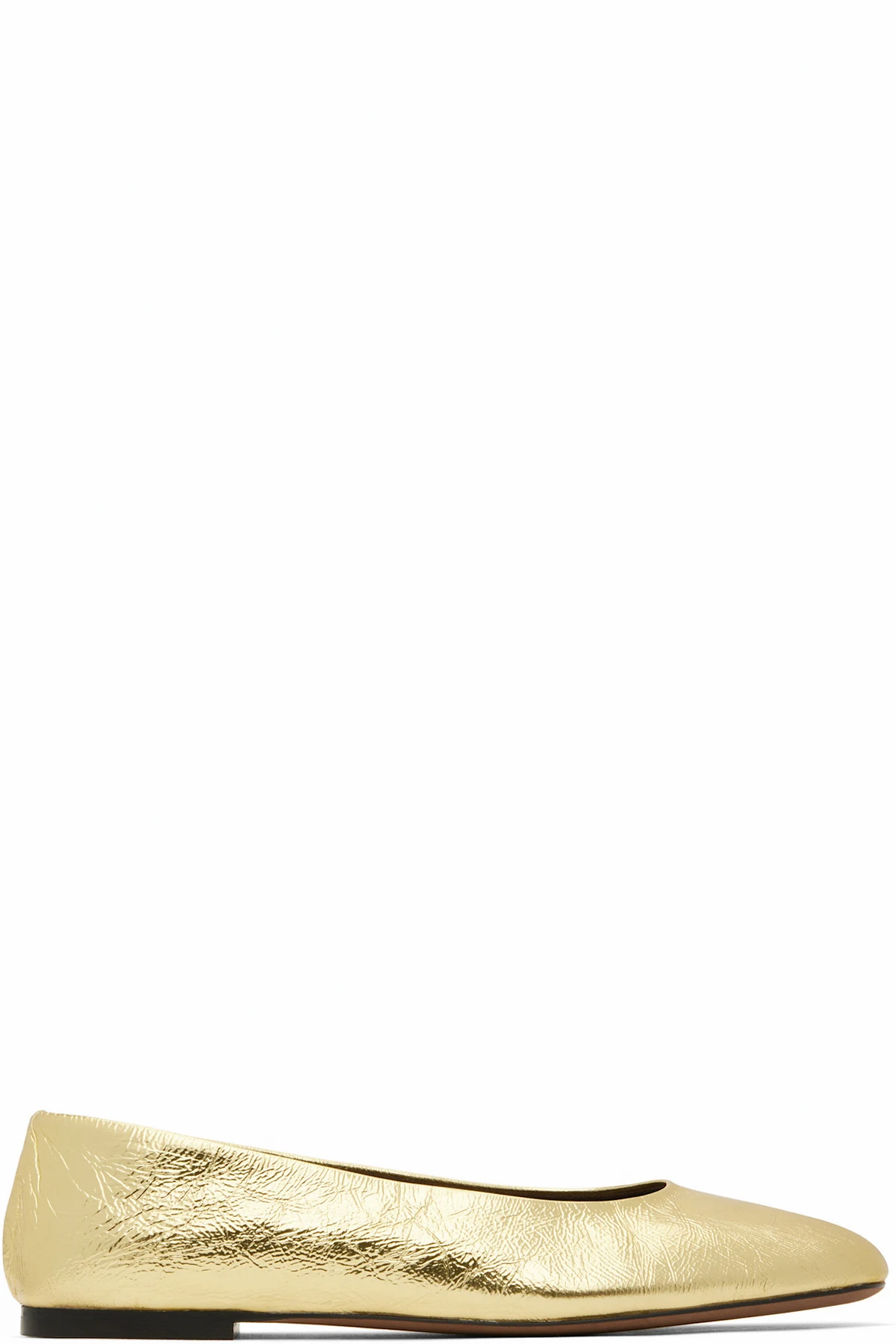 Gold Square Ballerina Flats