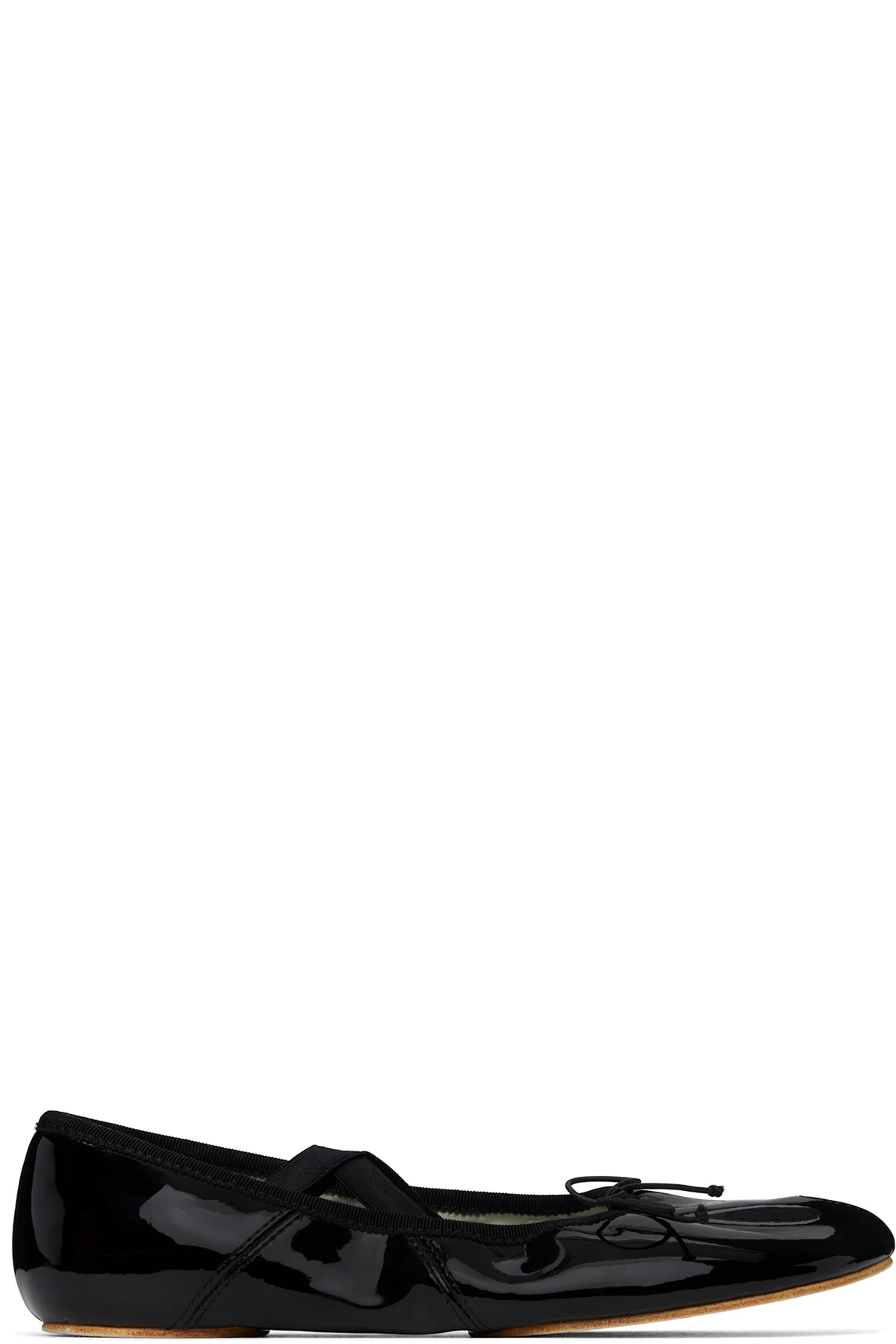 Black Mary Jane Bow Ballerina Flats
