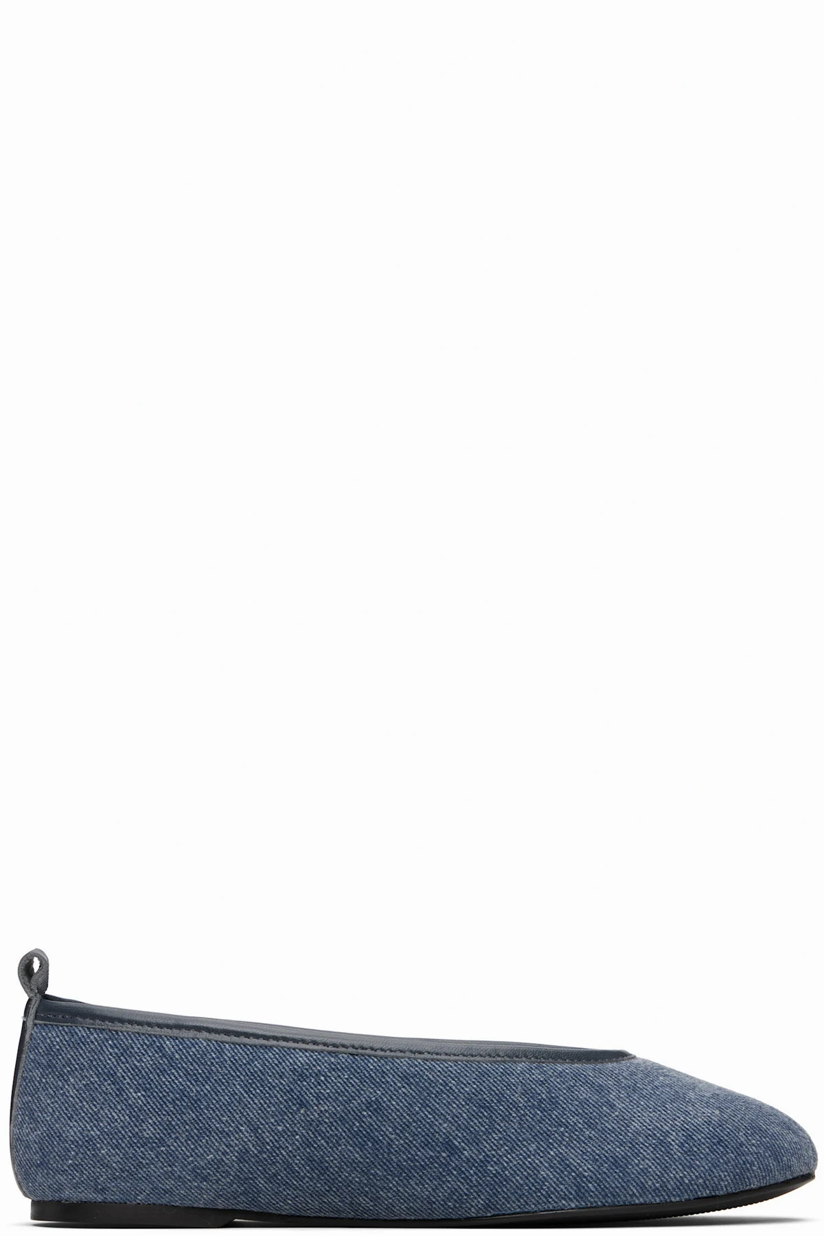 Blue Pili Denim Ballerina Flats