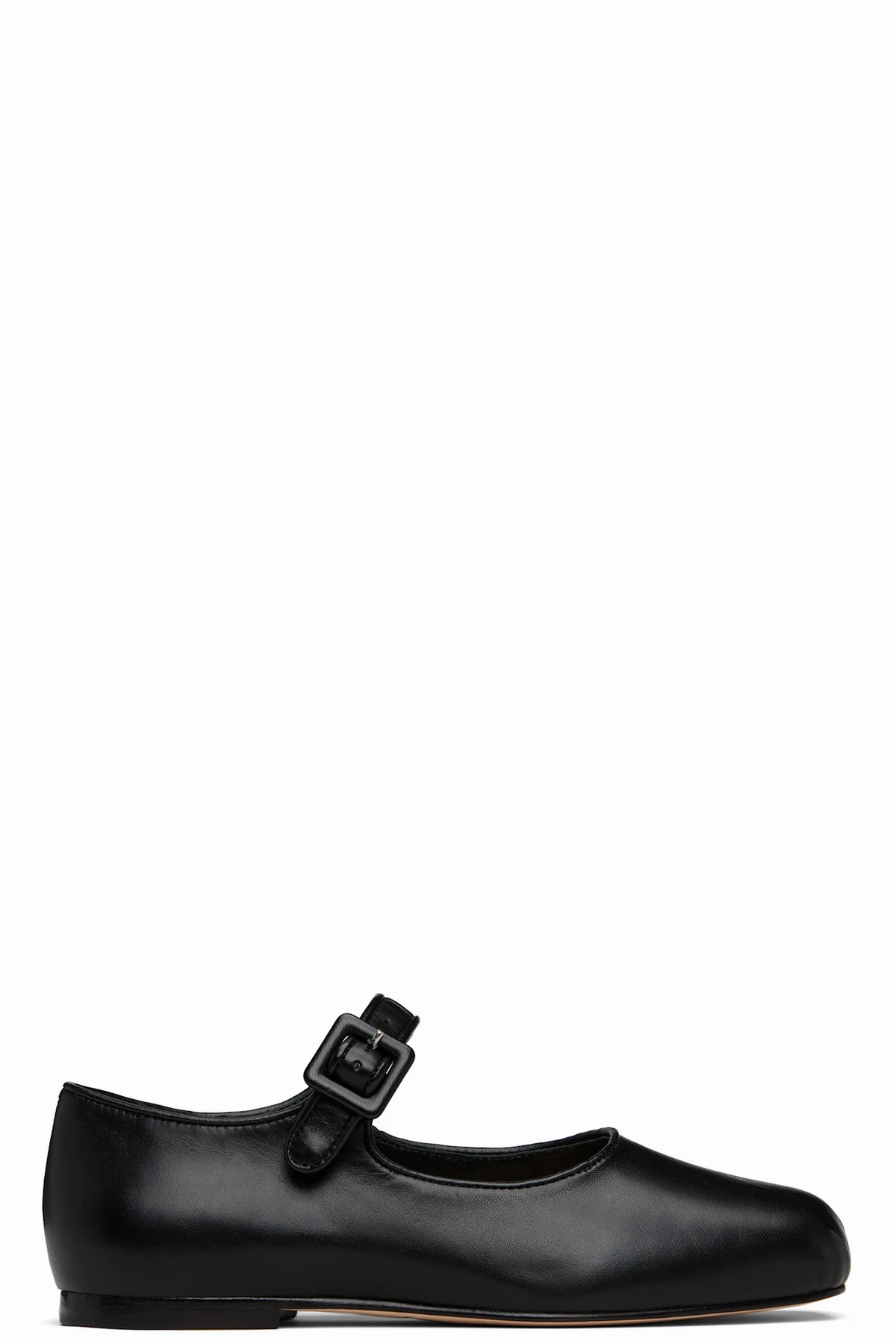 Black Pointe Mary Jane Ballerina Flats