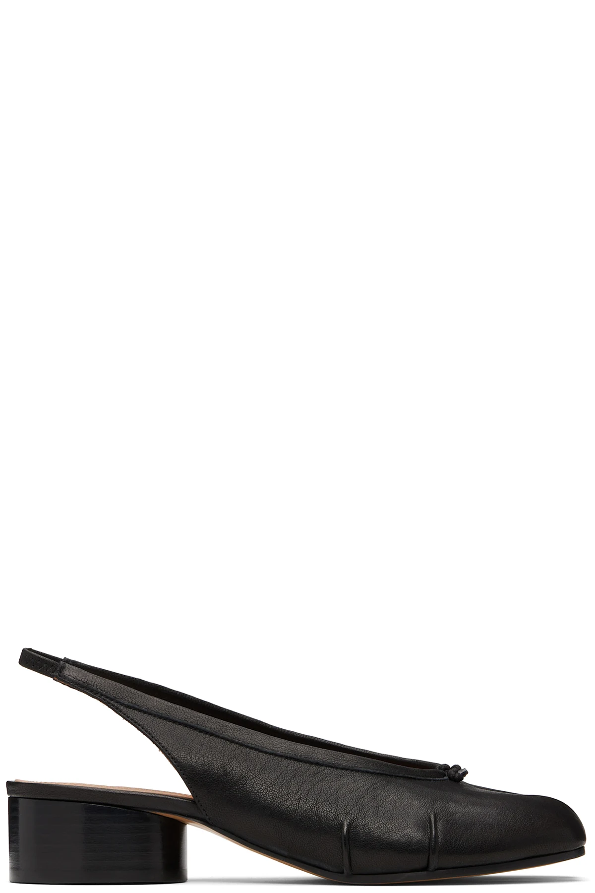 Black Tabi New Ballerina Slingback Heels