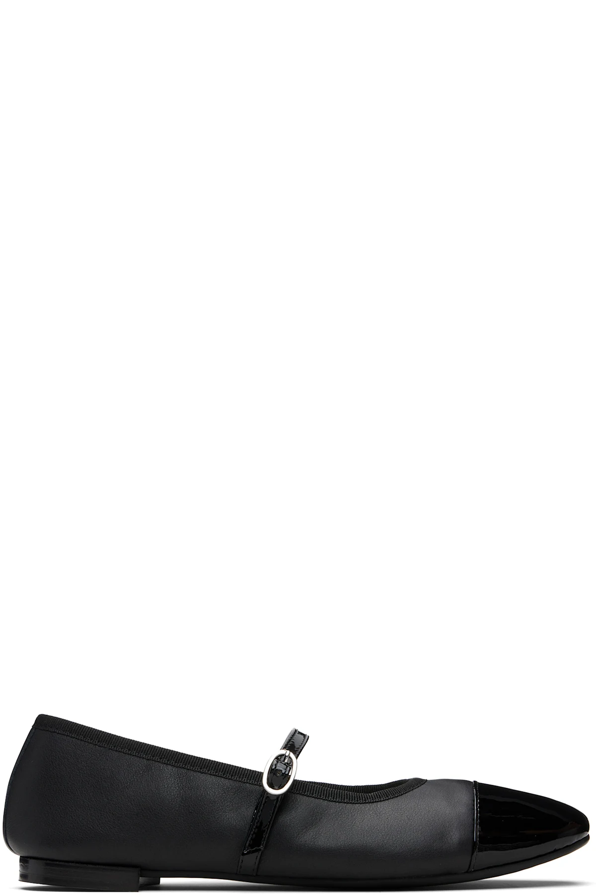 Black Georgiana Mary-Jane Ballerina Flats