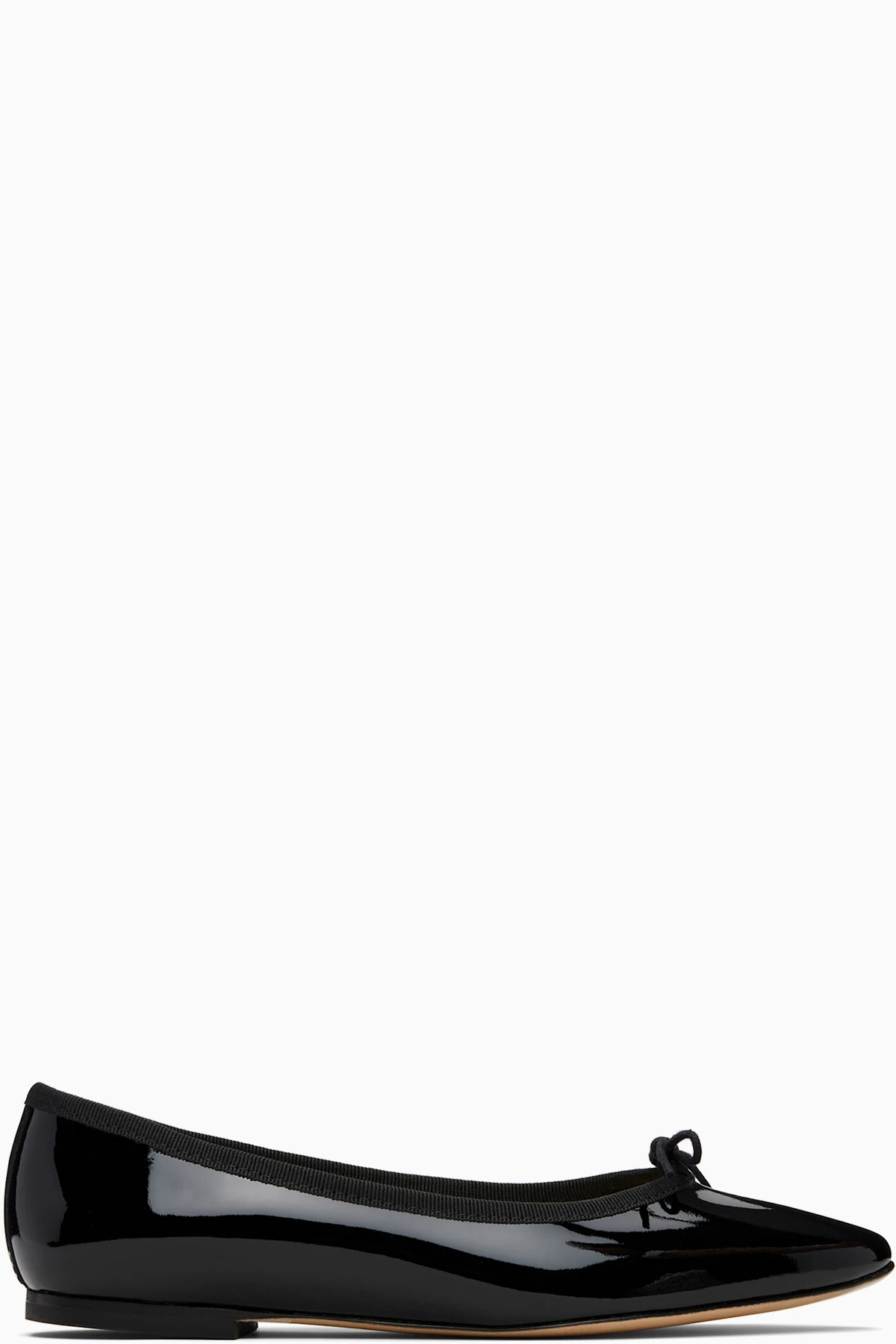 Black Cendrillon Pointed-Toe Ballerina Flats