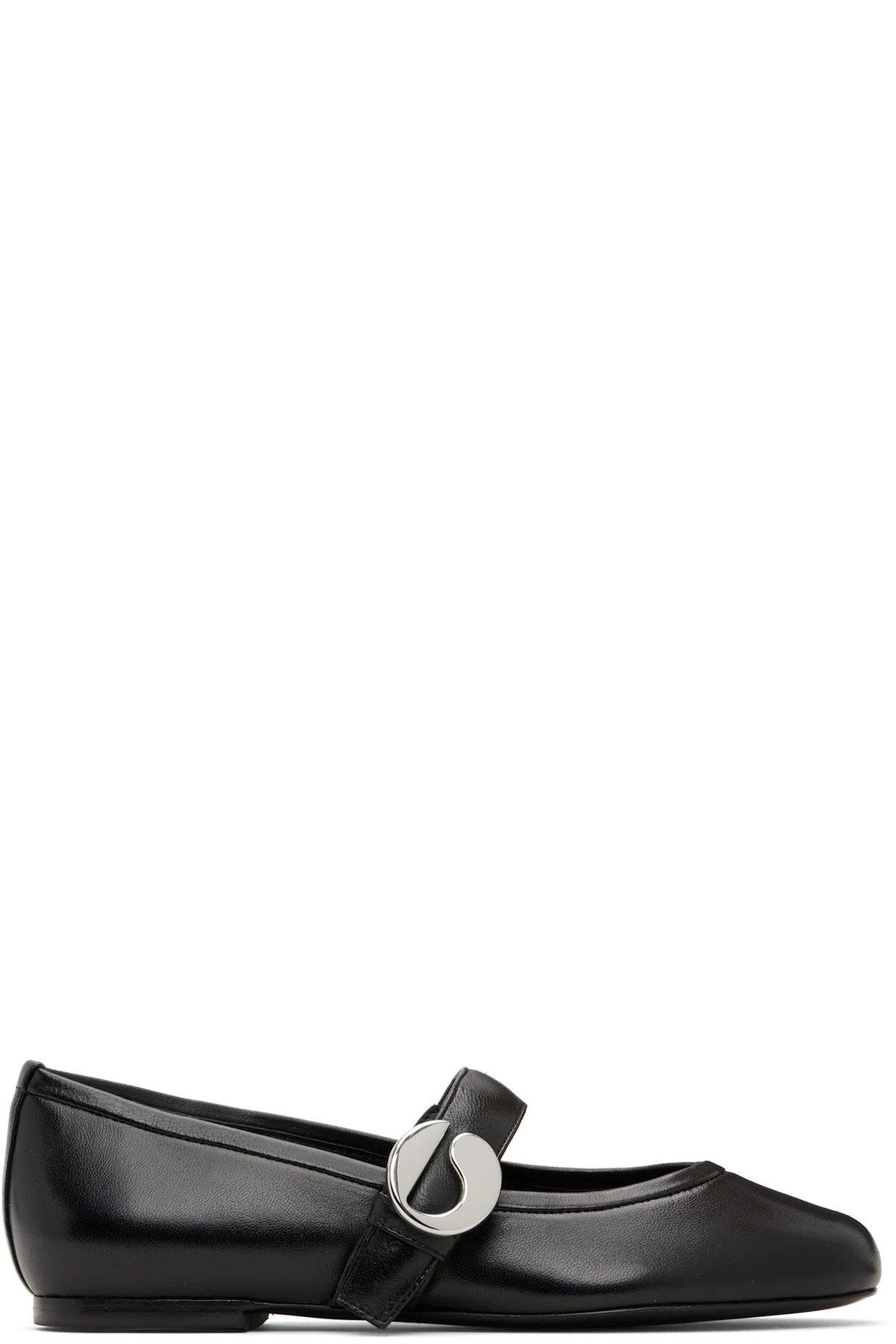 Black Belt Ballerina Flats
