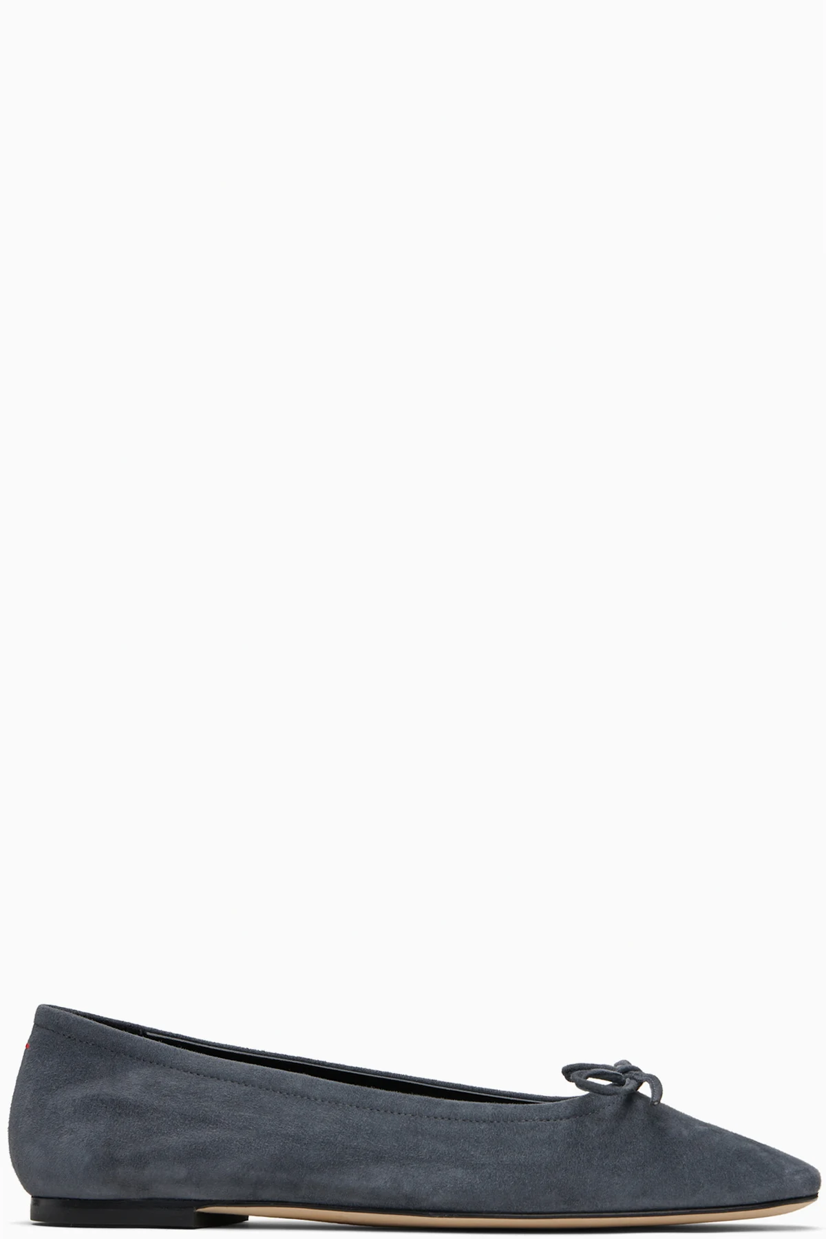 Gray Delfina Suede Ballerina Flats
