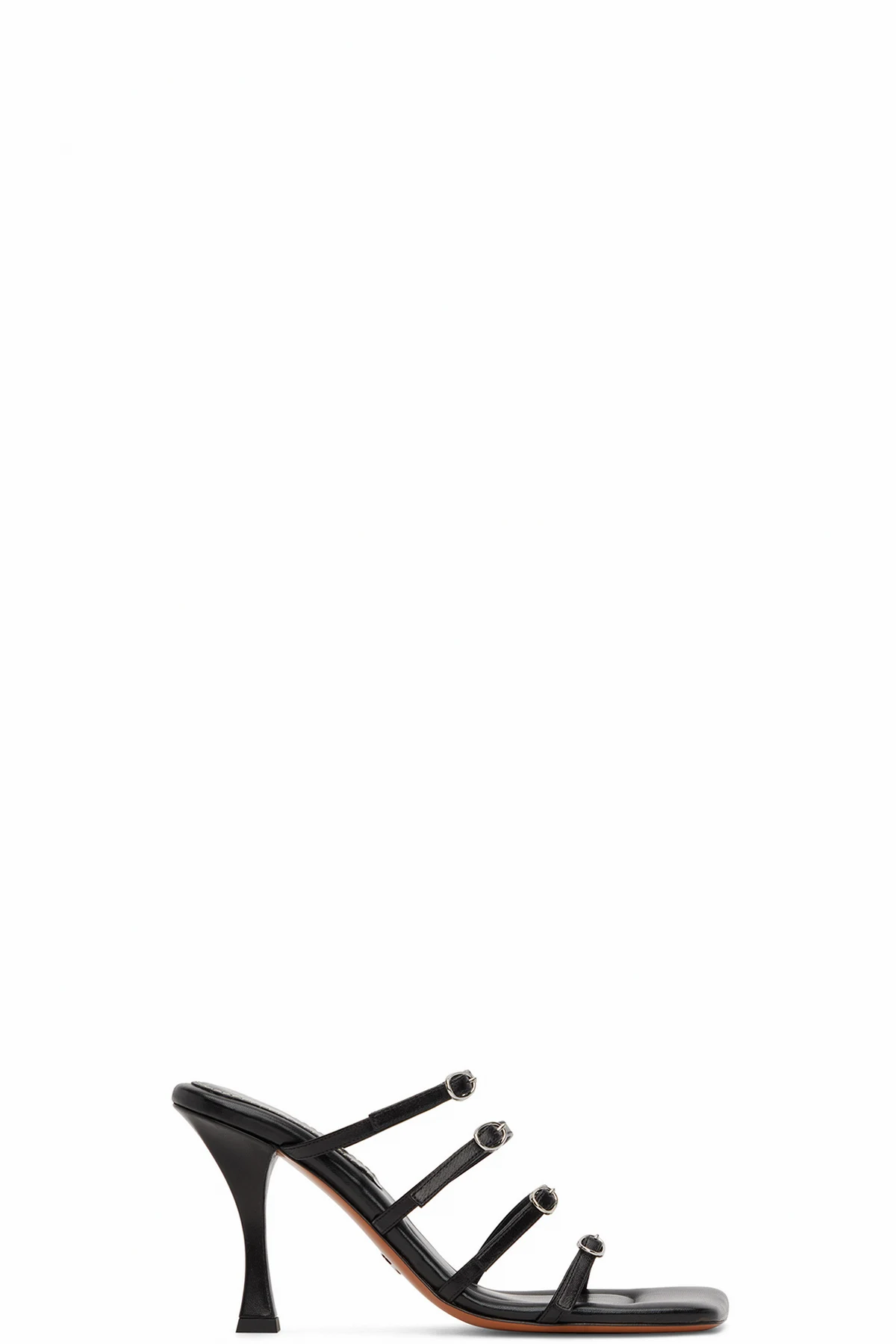 Black Square Sandals