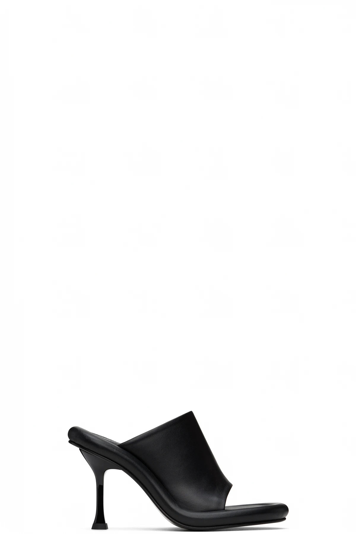 Black Bumper Tube Sandals