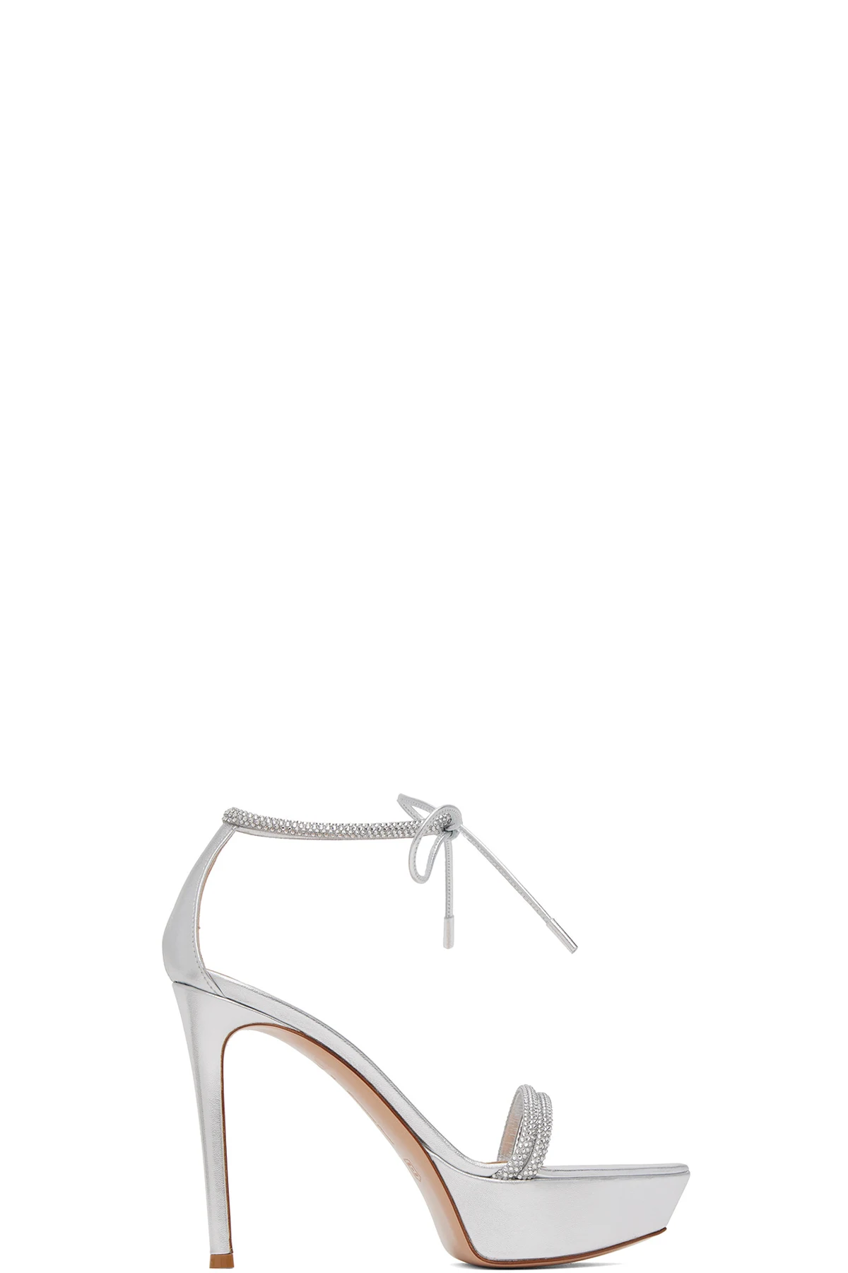 Silver Burma Heeled Sandals