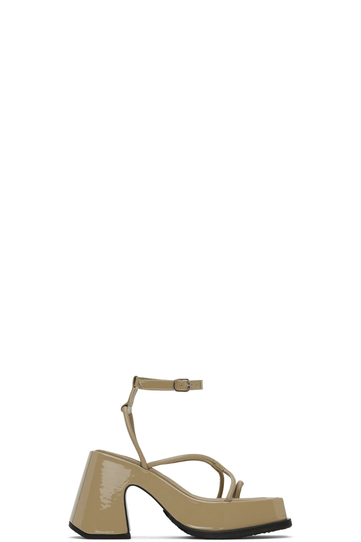 Beige Olympia Heeled Sandals