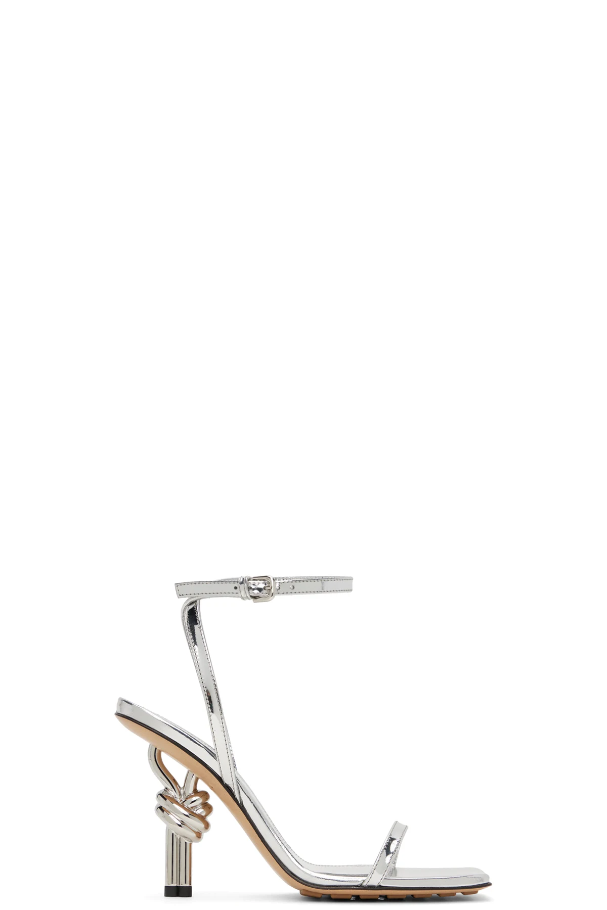 Silver Knot Sandals