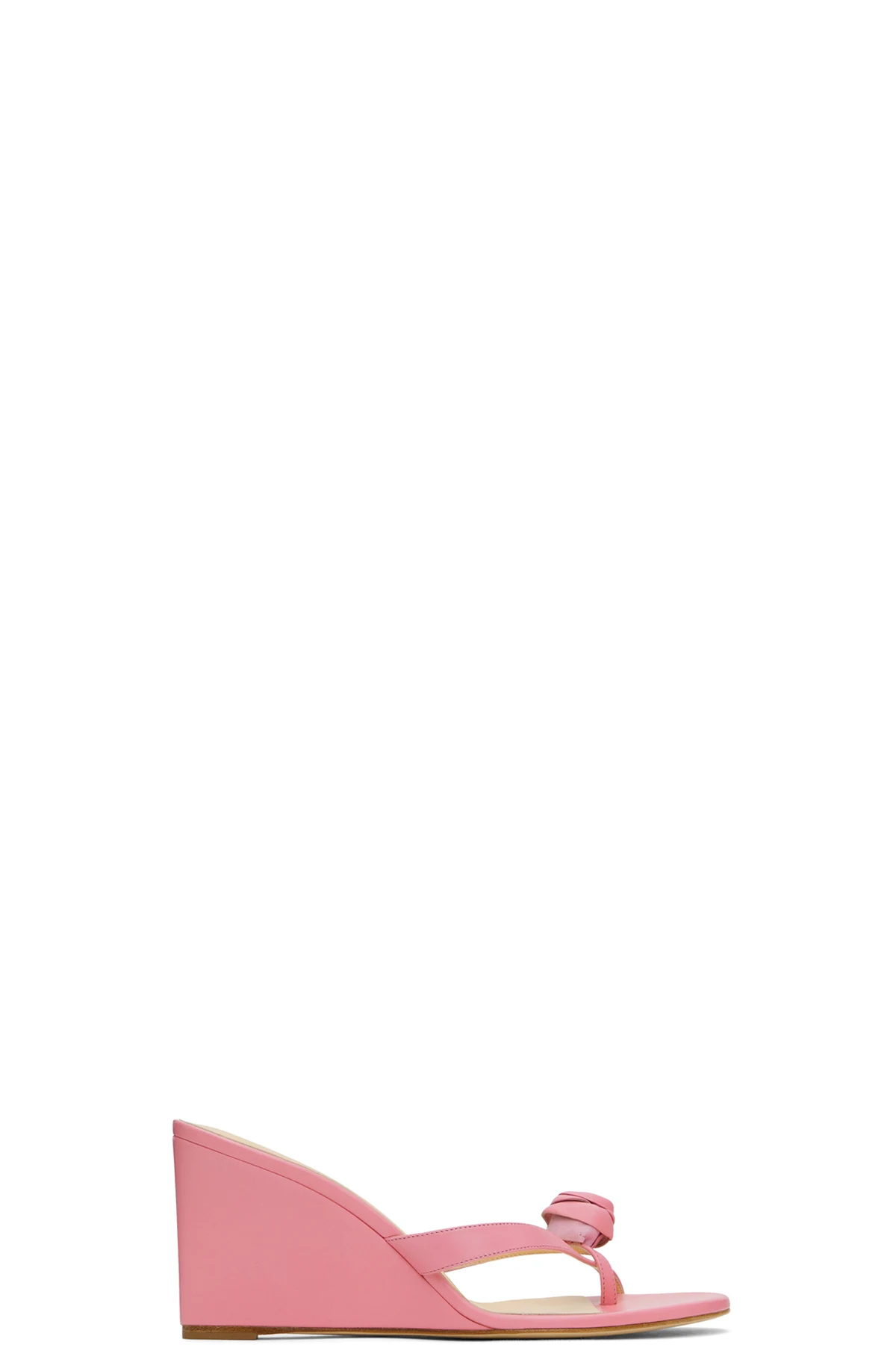 Pink Wedge Heeled Sandals